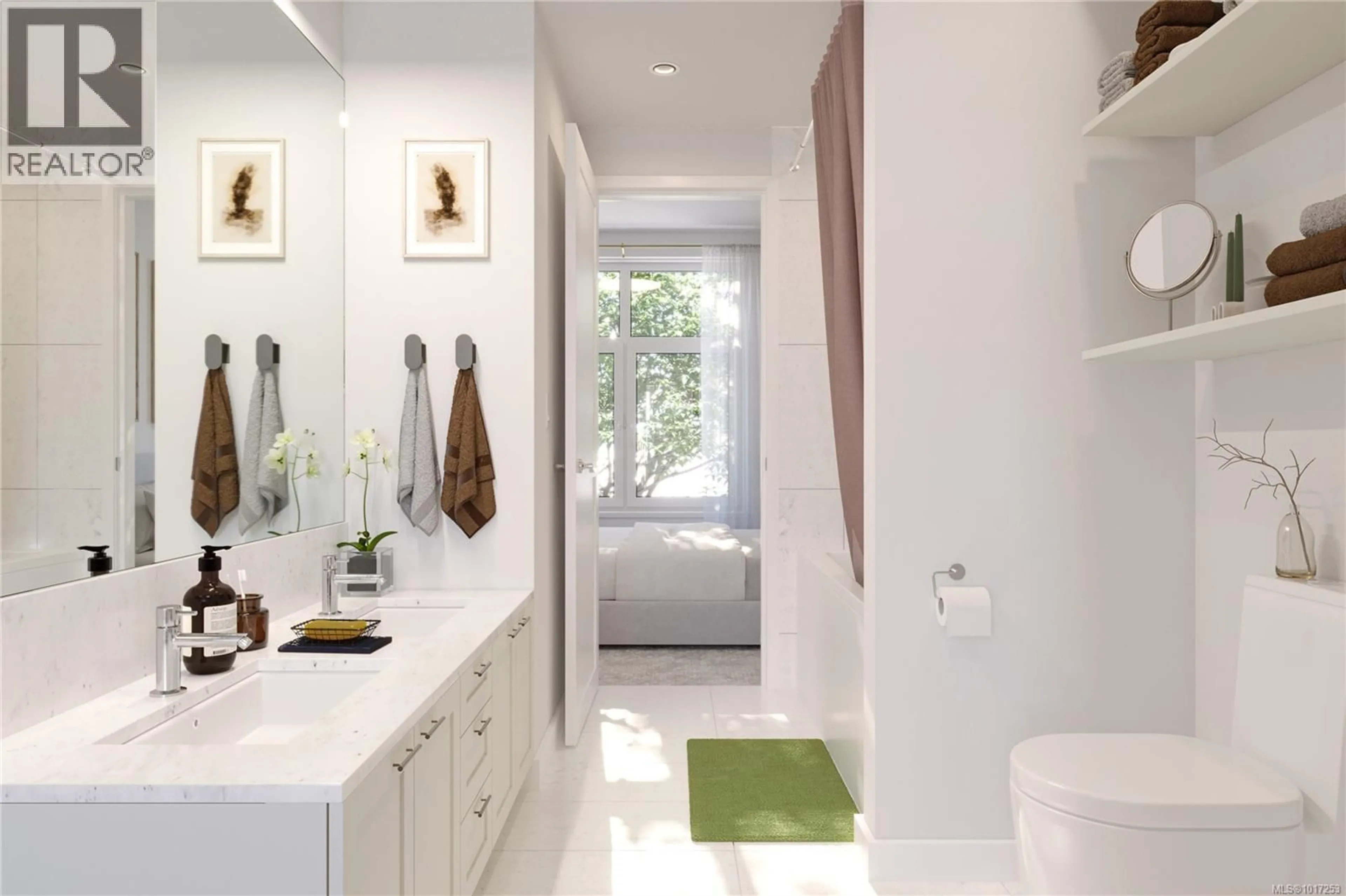 Contemporary bathroom, ceramic/tile floor for 3 - 2538 SHELBOURNE STREET, Victoria British Columbia V8R4L5