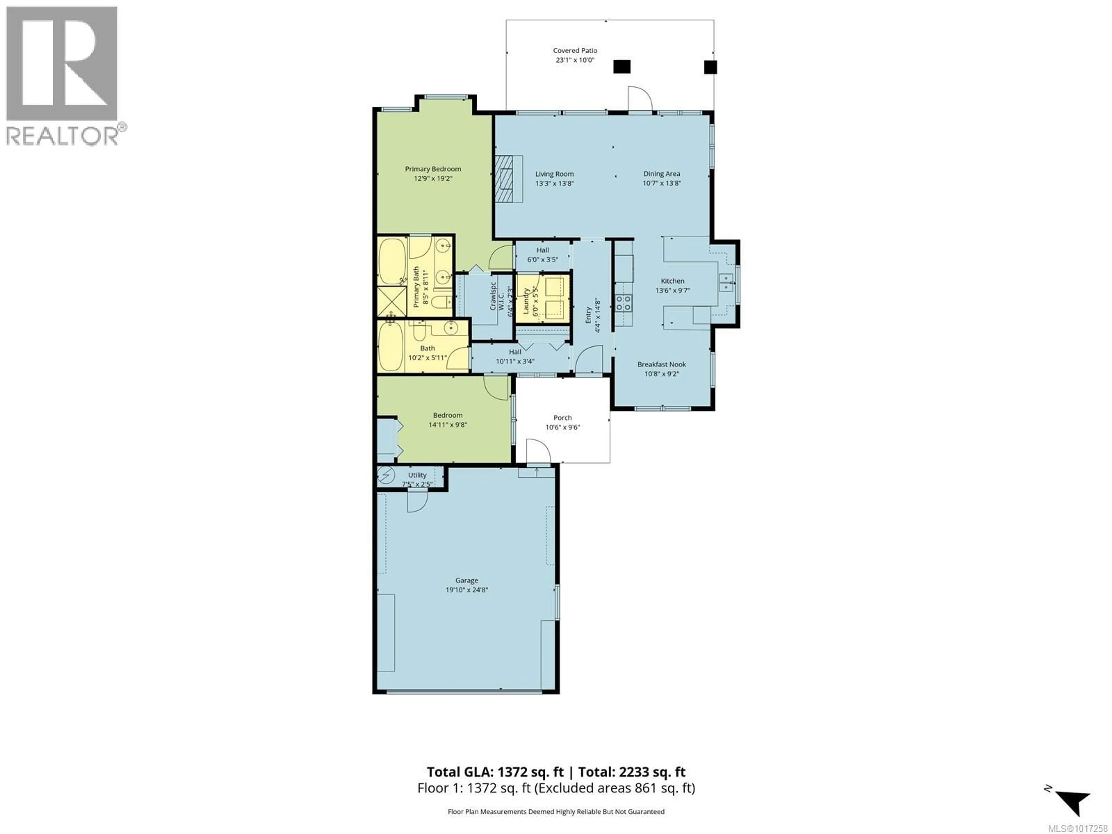 Floor plan for 1358 SATURNA DRIVE, Parksville British Columbia V9P2X9