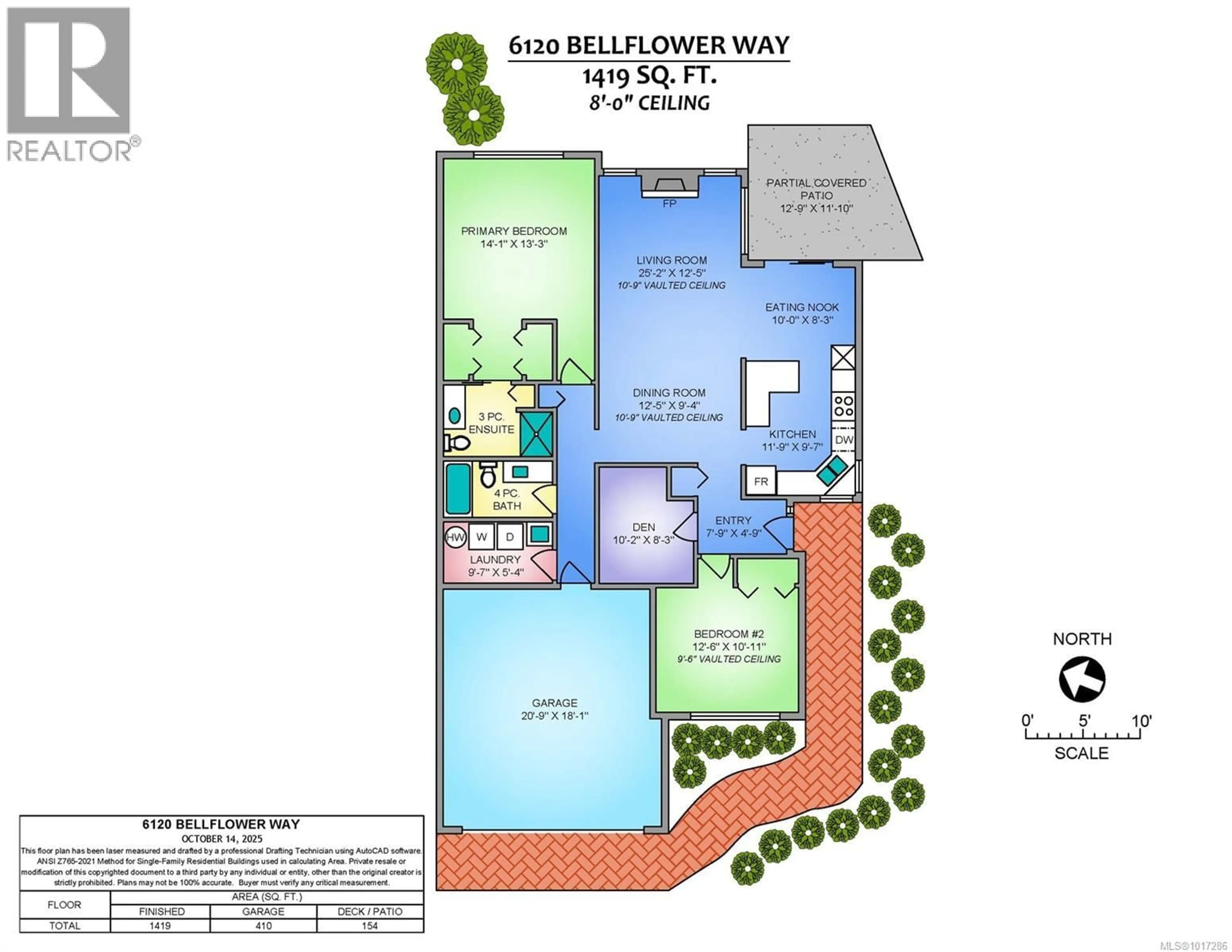 Floor plan for 6120 BELLFLOWER WAY, Nanaimo British Columbia V9T6L2