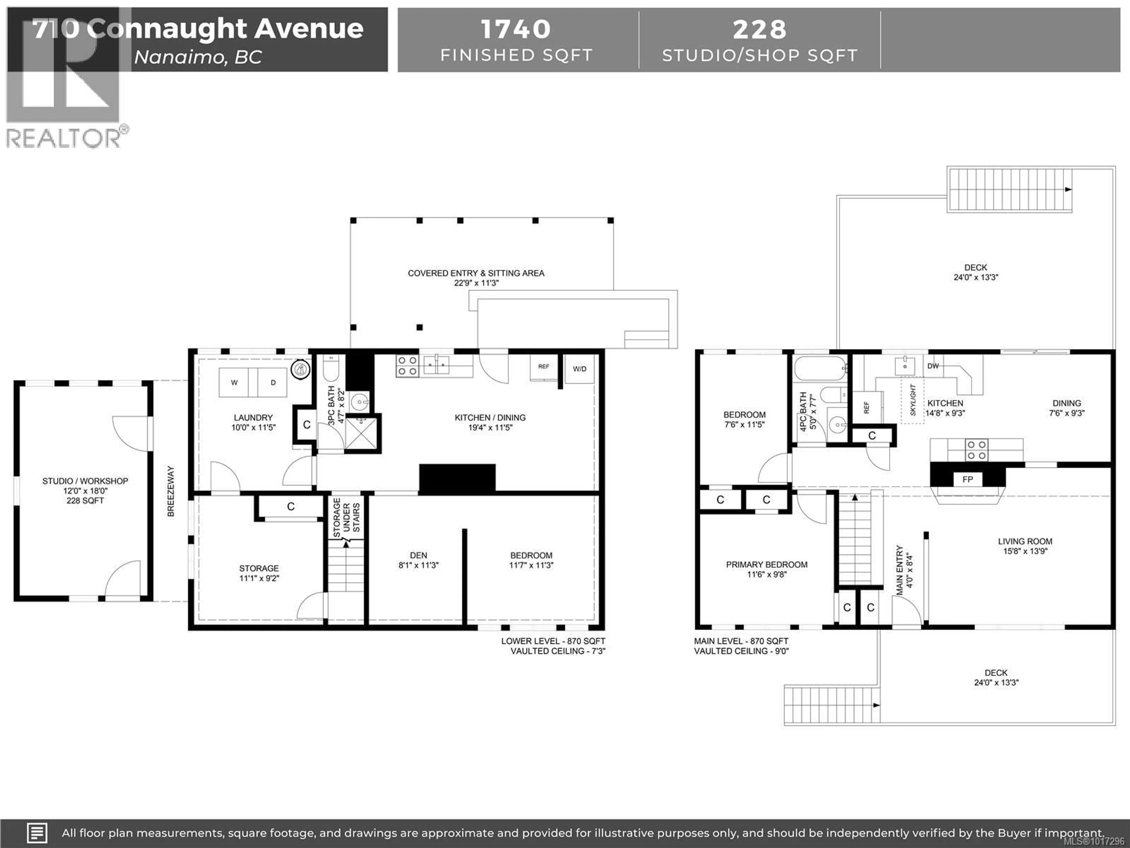 Floor plan for 710 CONNAUGHT AVENUE, Nanaimo British Columbia V9R4J6