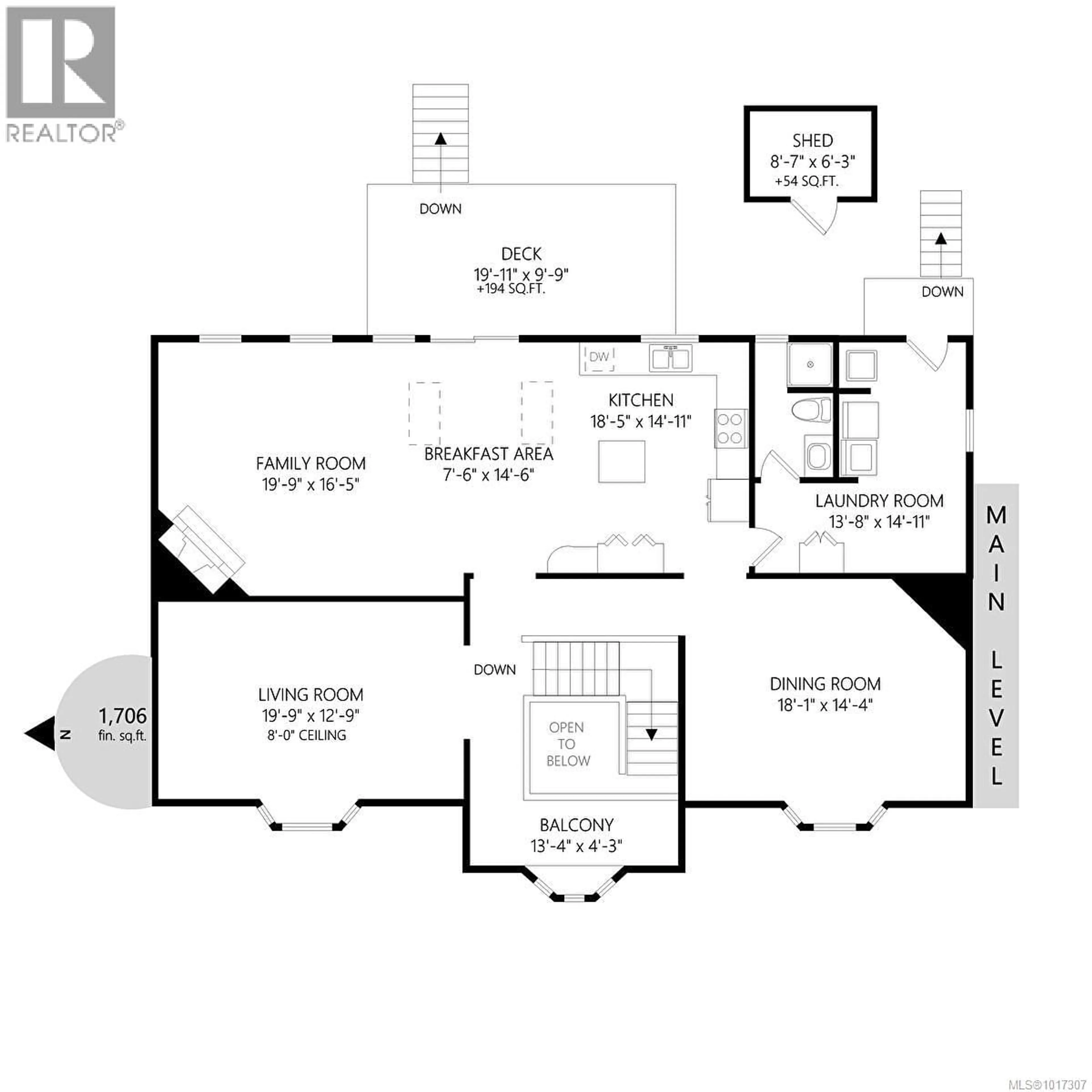 Floor plan for 1182 VIEWTOP ROAD, Duncan British Columbia V9L5S7