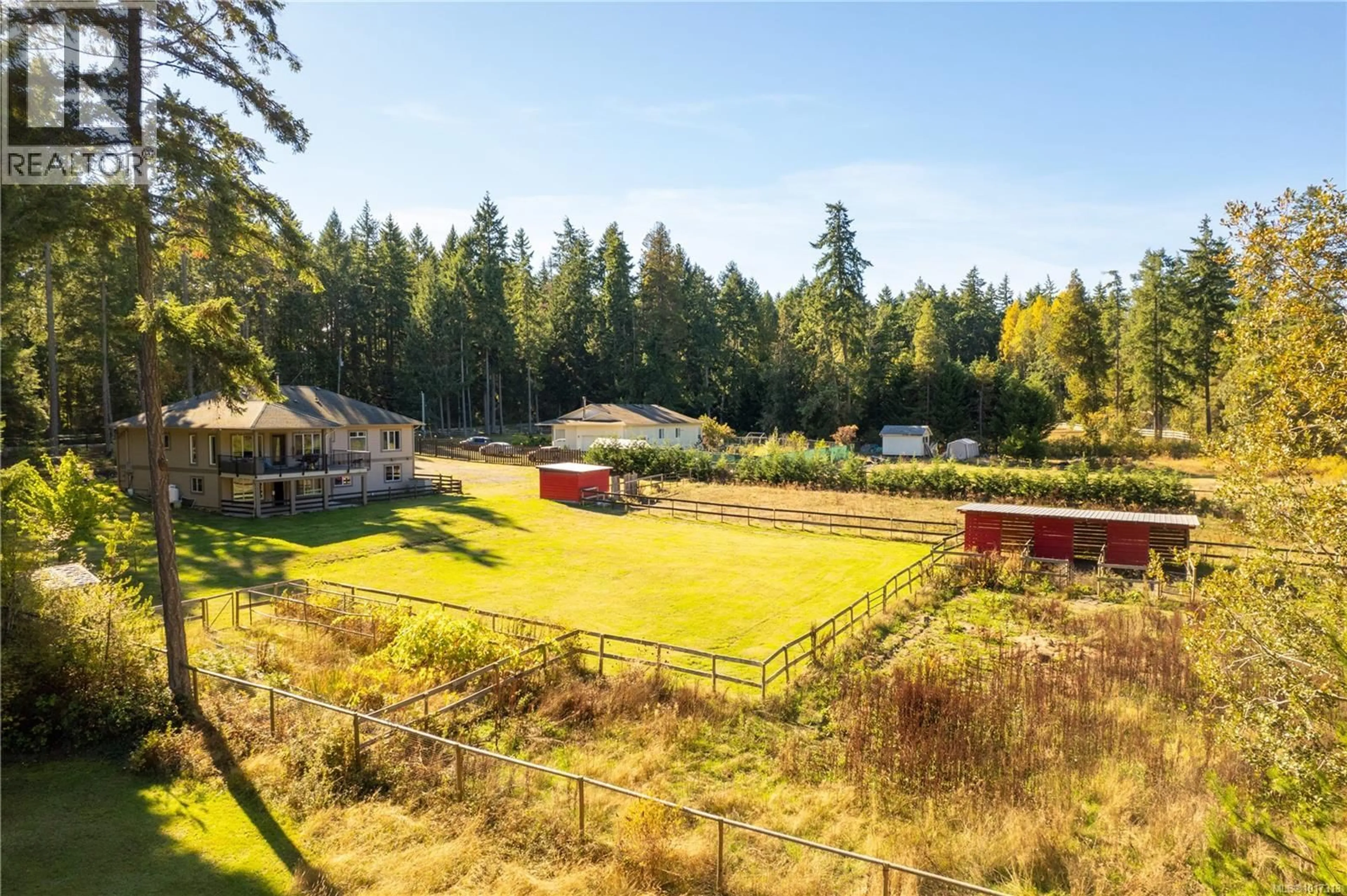A pic from outside/outdoor area/front of a property/back of a property/a pic from drone, forest/trees view for 315 ALLSBROOK ROAD, Coombs British Columbia V9P2A8