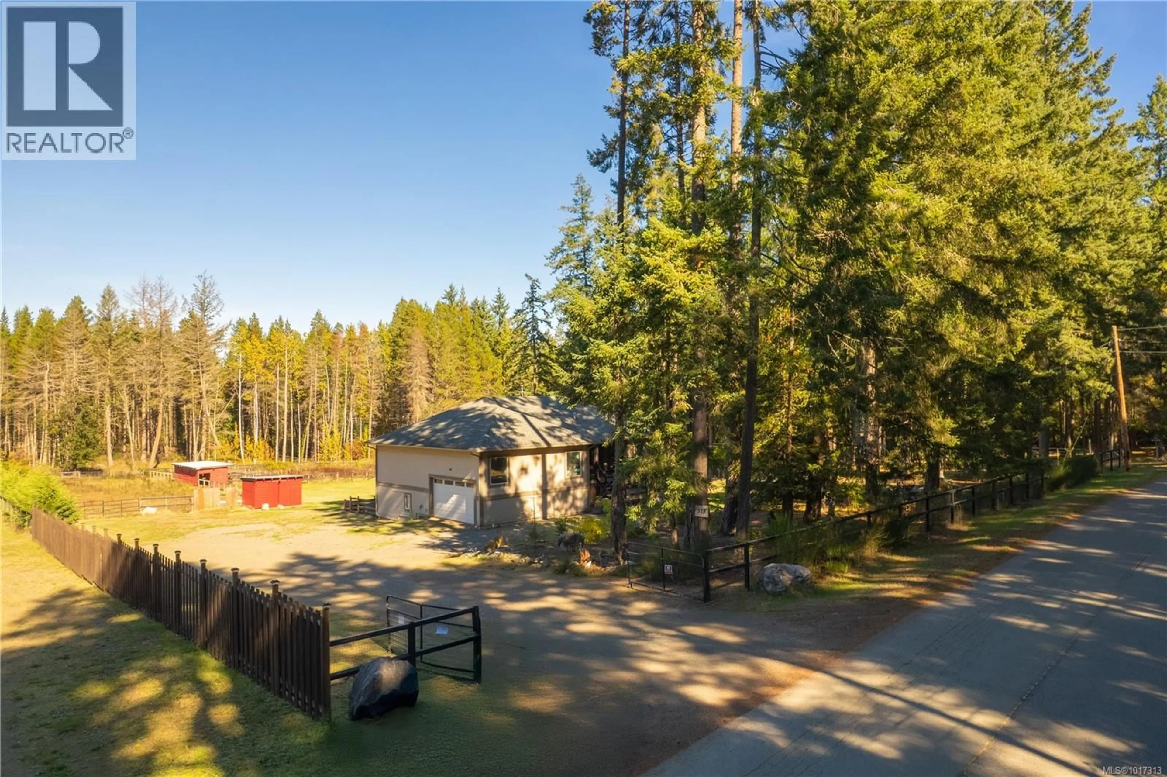 A pic from outside/outdoor area/front of a property/back of a property/a pic from drone, forest/trees view for 315 ALLSBROOK ROAD, Coombs British Columbia V9P2A8