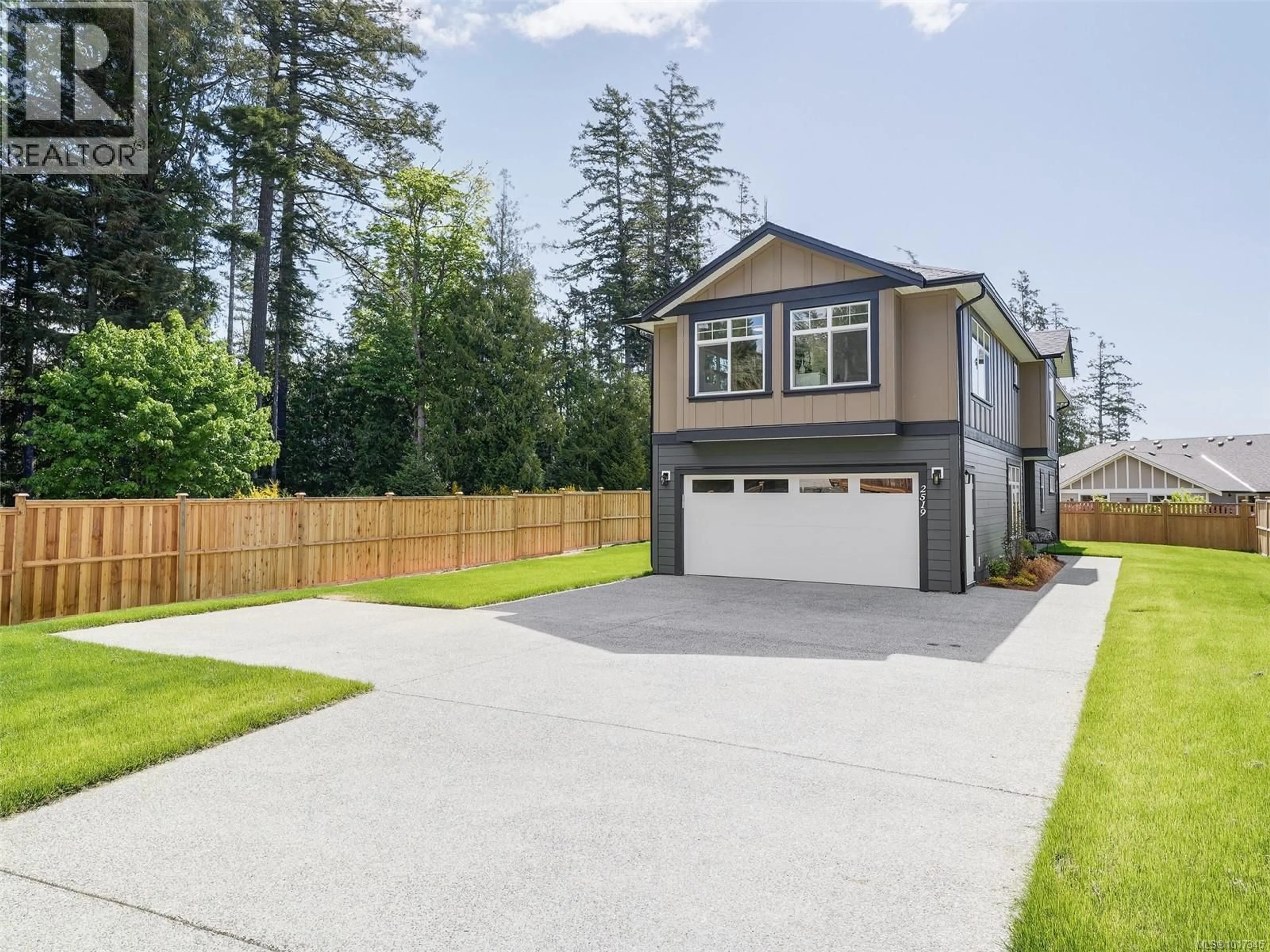Home with vinyl exterior material, street for 2519 PATTERSON PLACE, Sooke British Columbia V9Z1N4