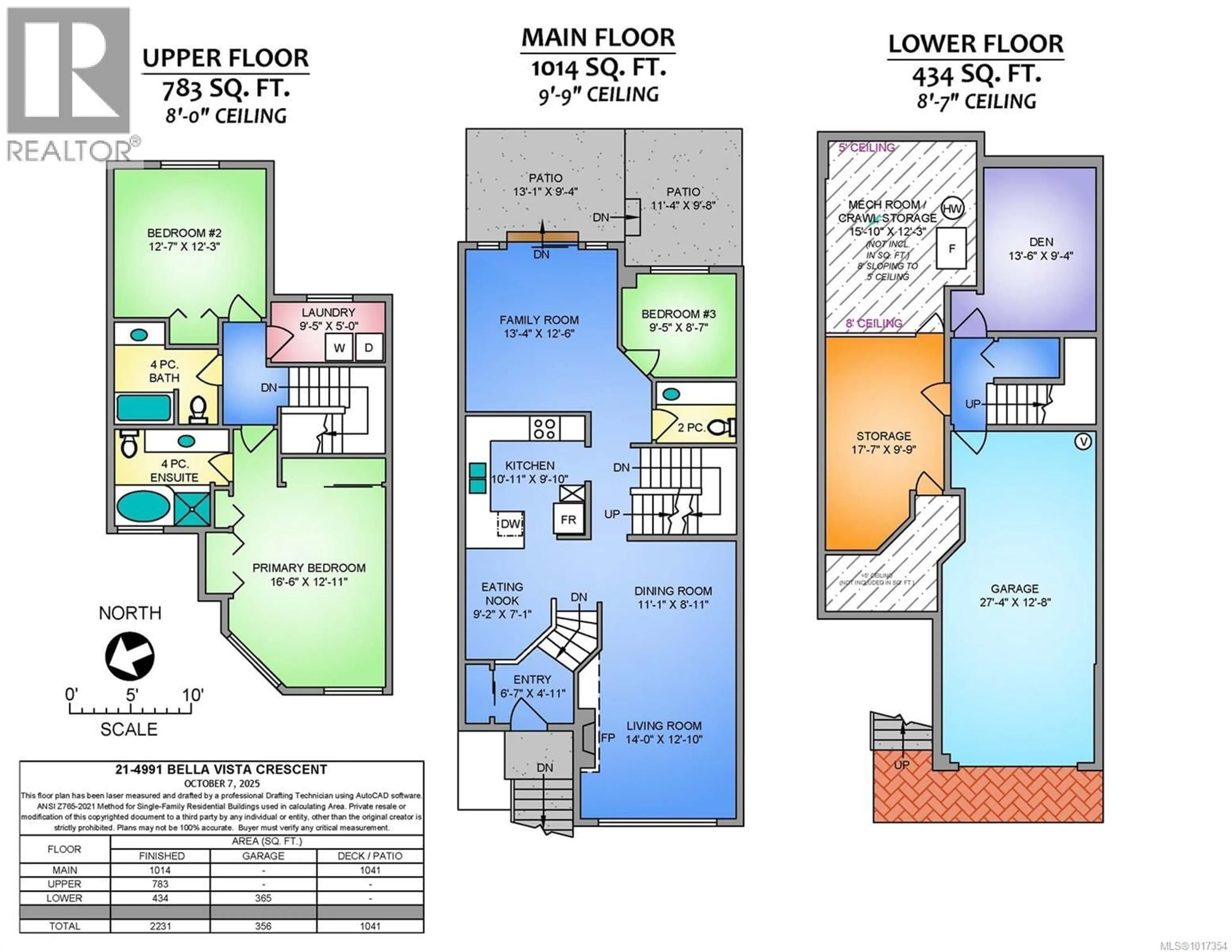 Floor plan for 21 - 4991 BELLA VISTA CRESCENT, Nanaimo British Columbia V9V1M9