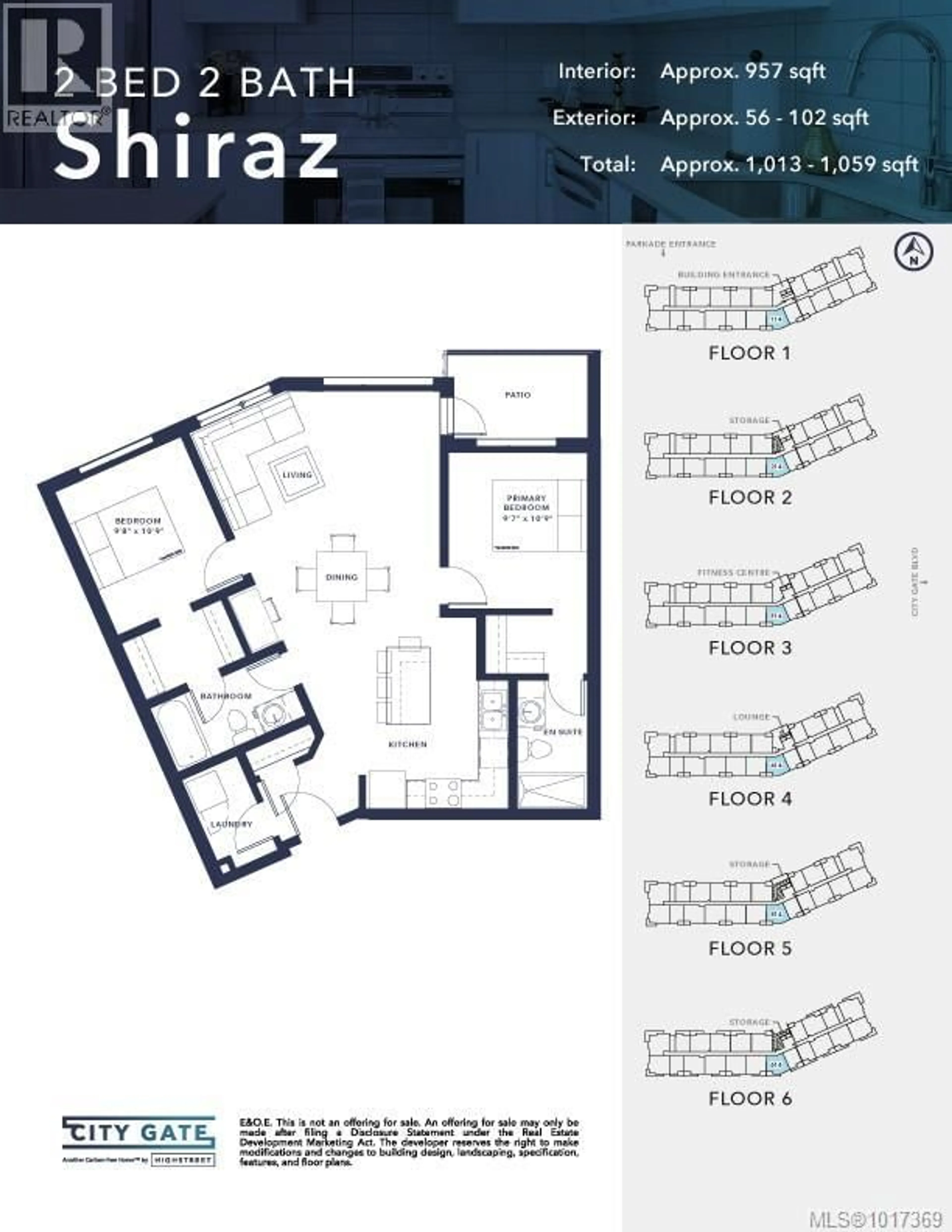 Floor plan for 214 - 2390 CITY GATE BOULEVARD, Langford British Columbia V9B7A6