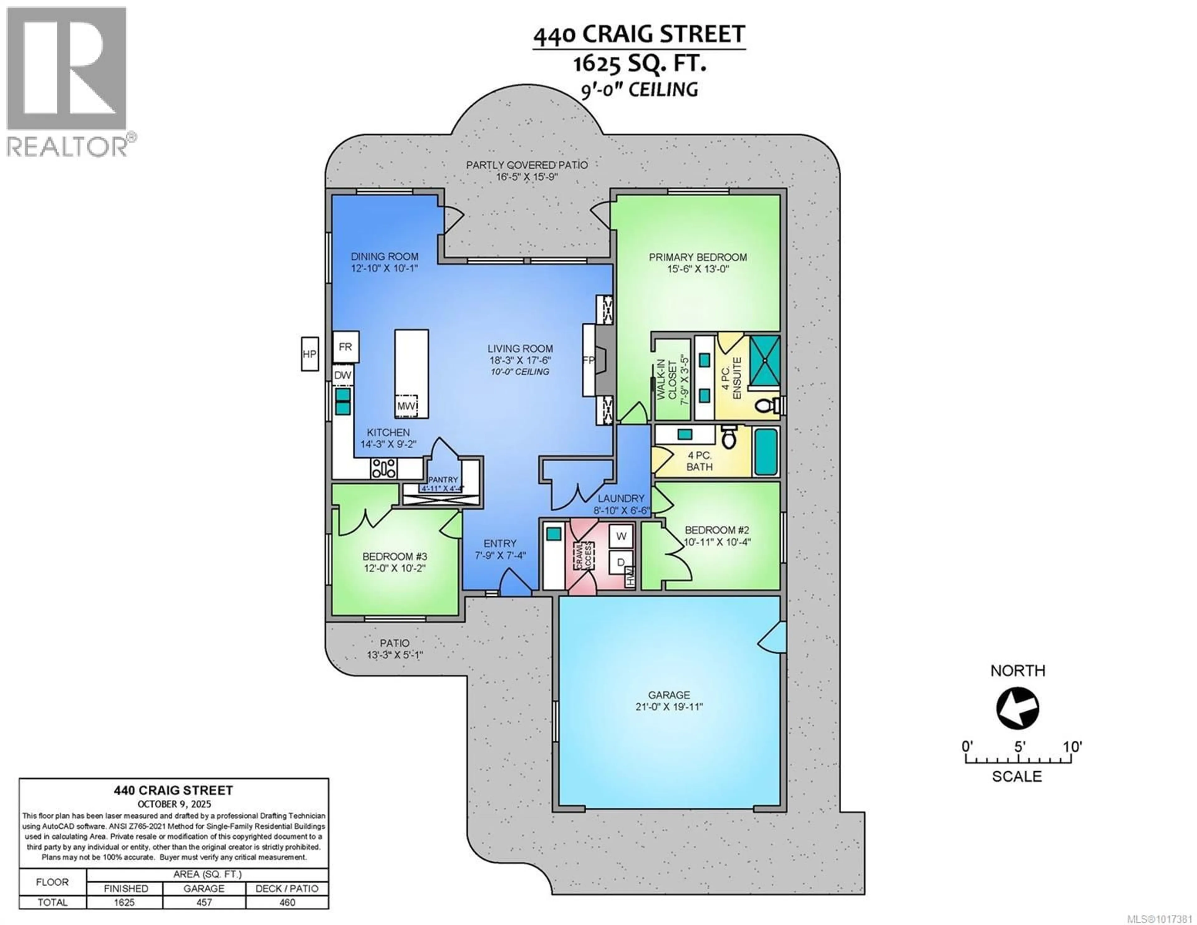 Floor plan for 440 CRAIG STREET, Parksville British Columbia V9P1L2