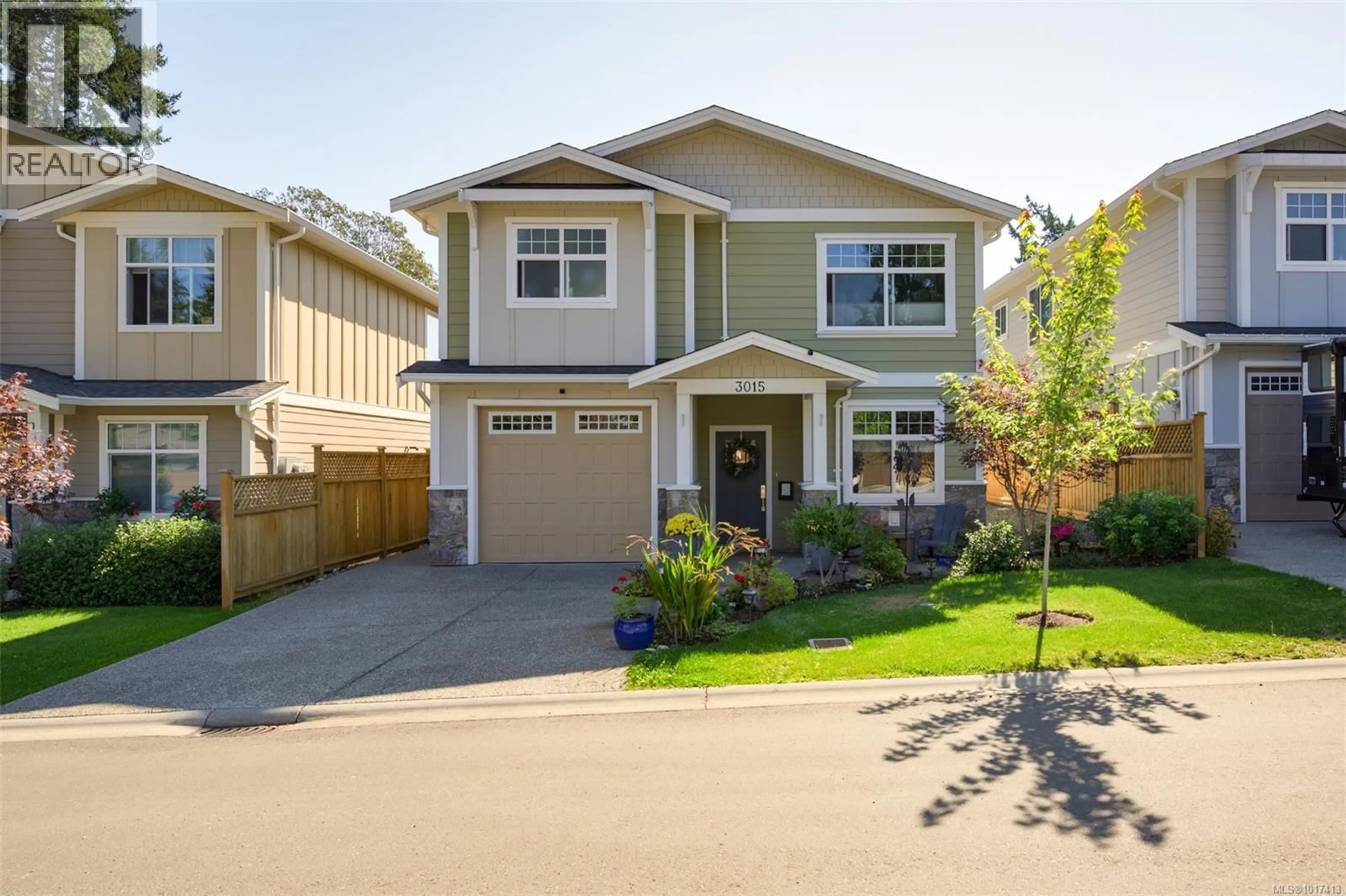 Home with vinyl exterior material, street for 3015 ZEN LANE, Colwood British Columbia V9B2A1
