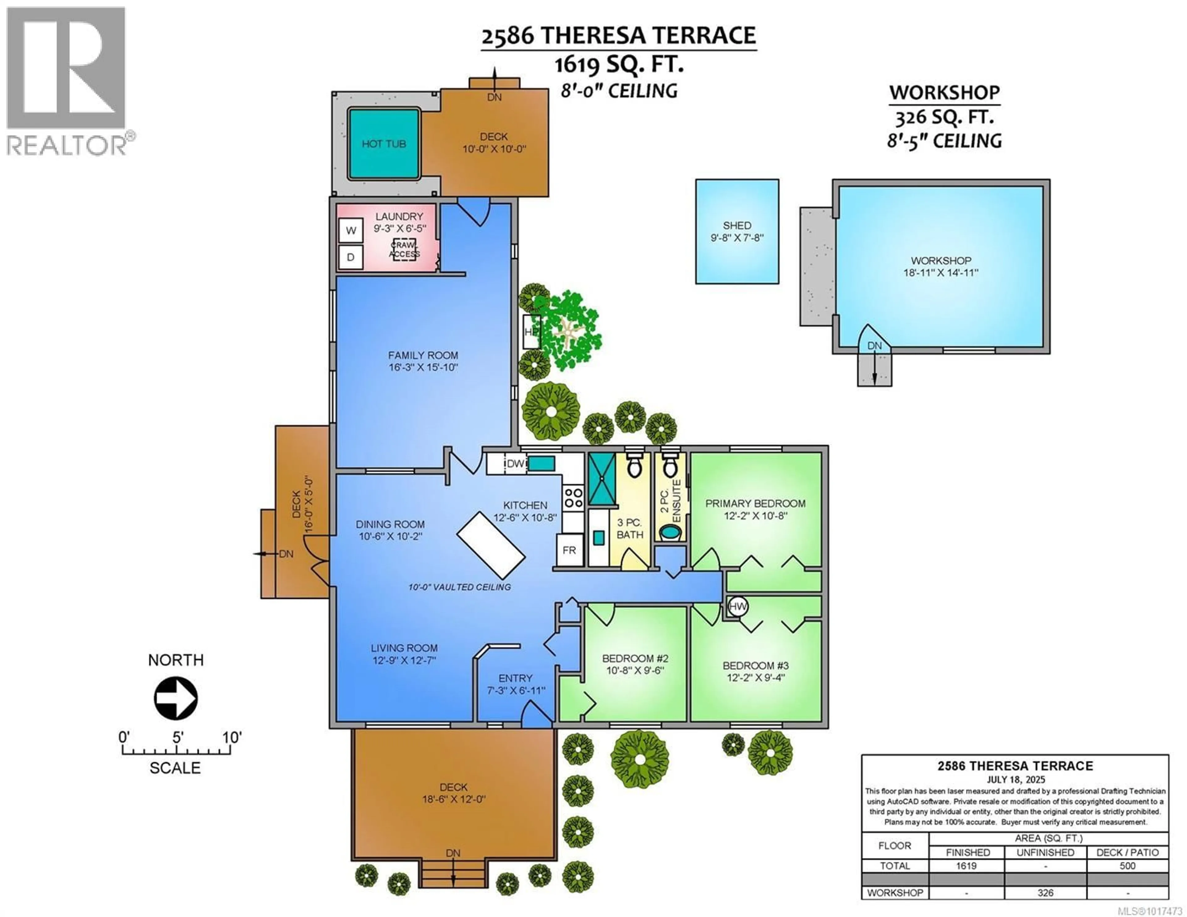 Floor plan for 2586 THERESA TERRACE, Nanaimo British Columbia V9T4Y9