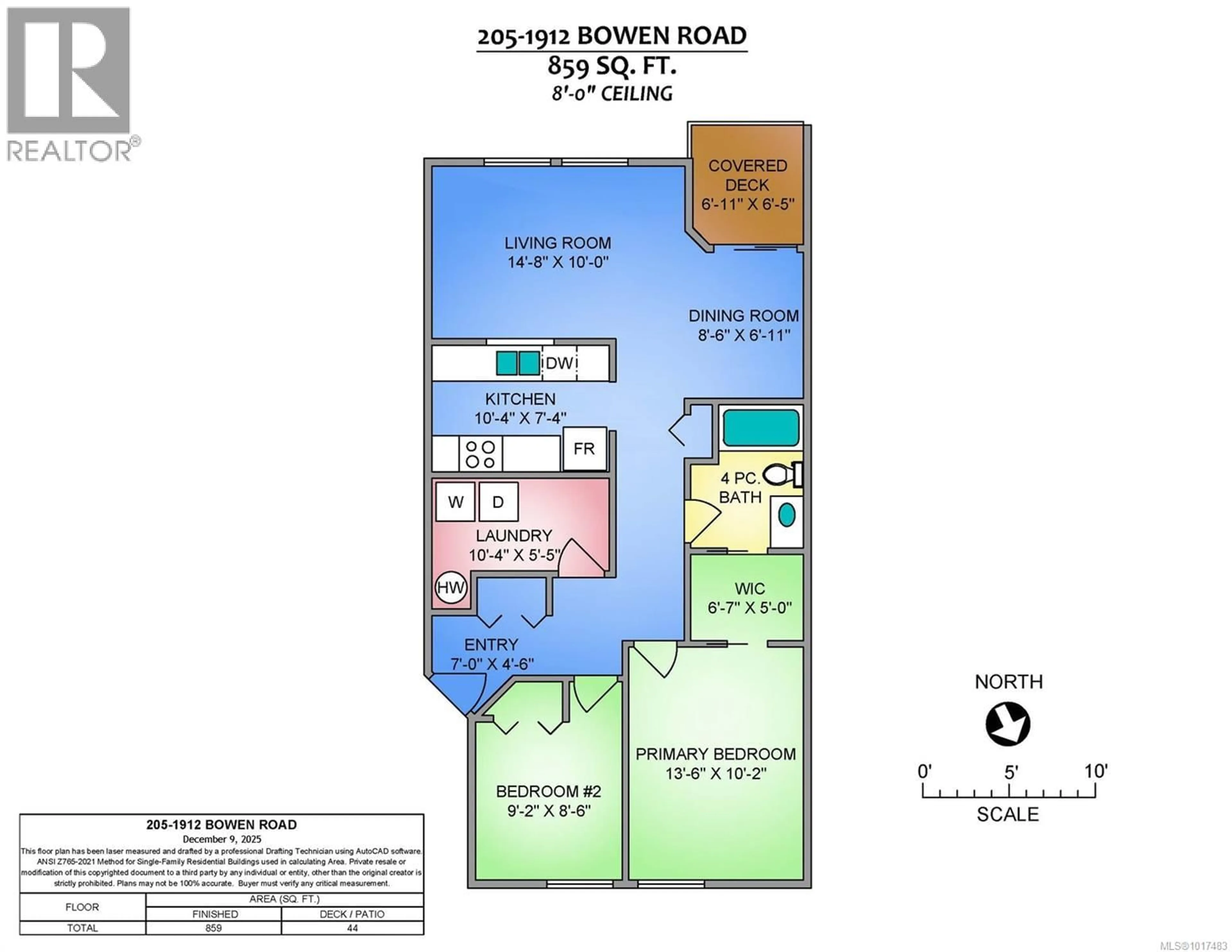 Floor plan for 205 - 1912 BOWEN ROAD, Nanaimo British Columbia V9S5S6