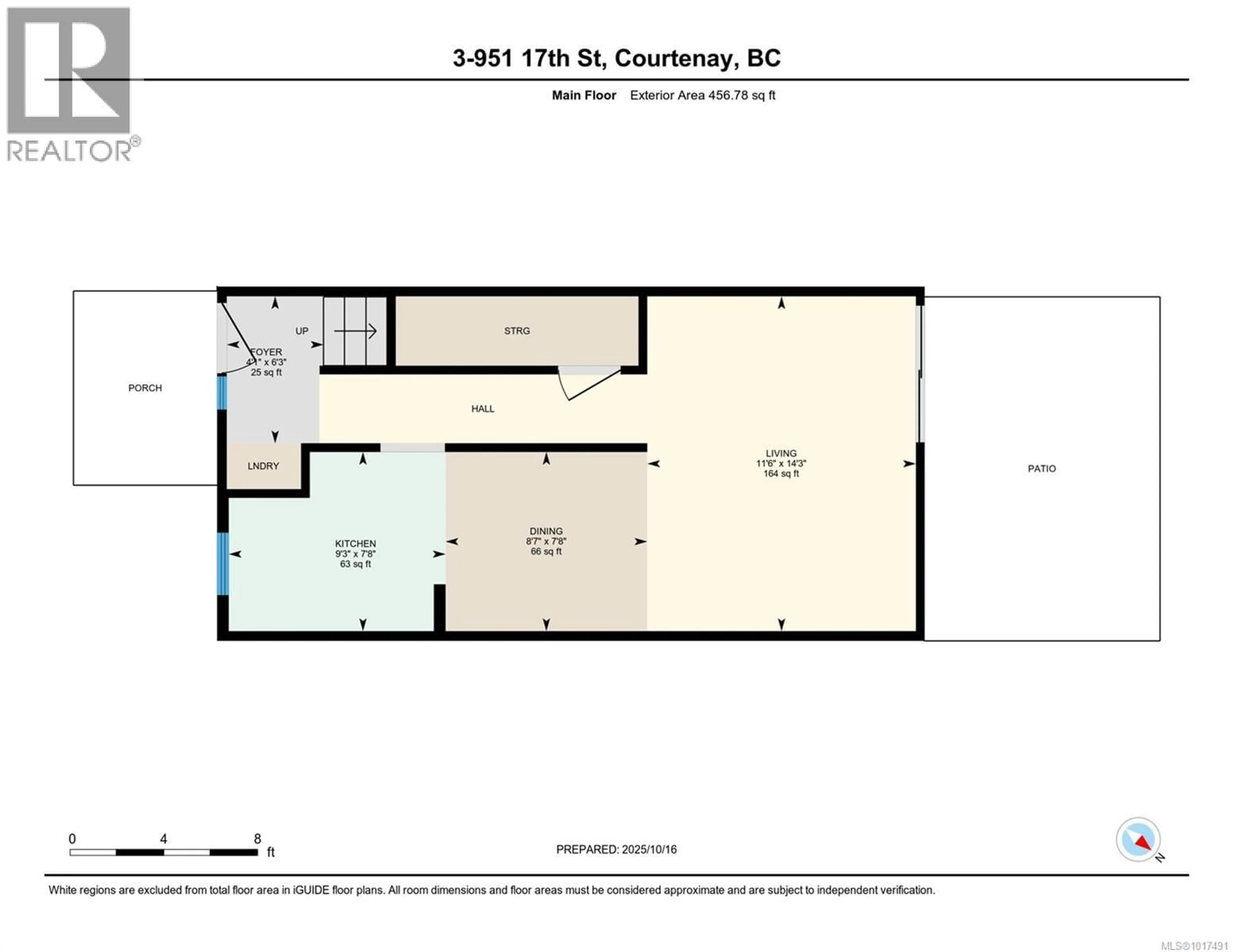 Floor plan for 3 - 951 17TH STREET, Courtenay British Columbia V9N7P8