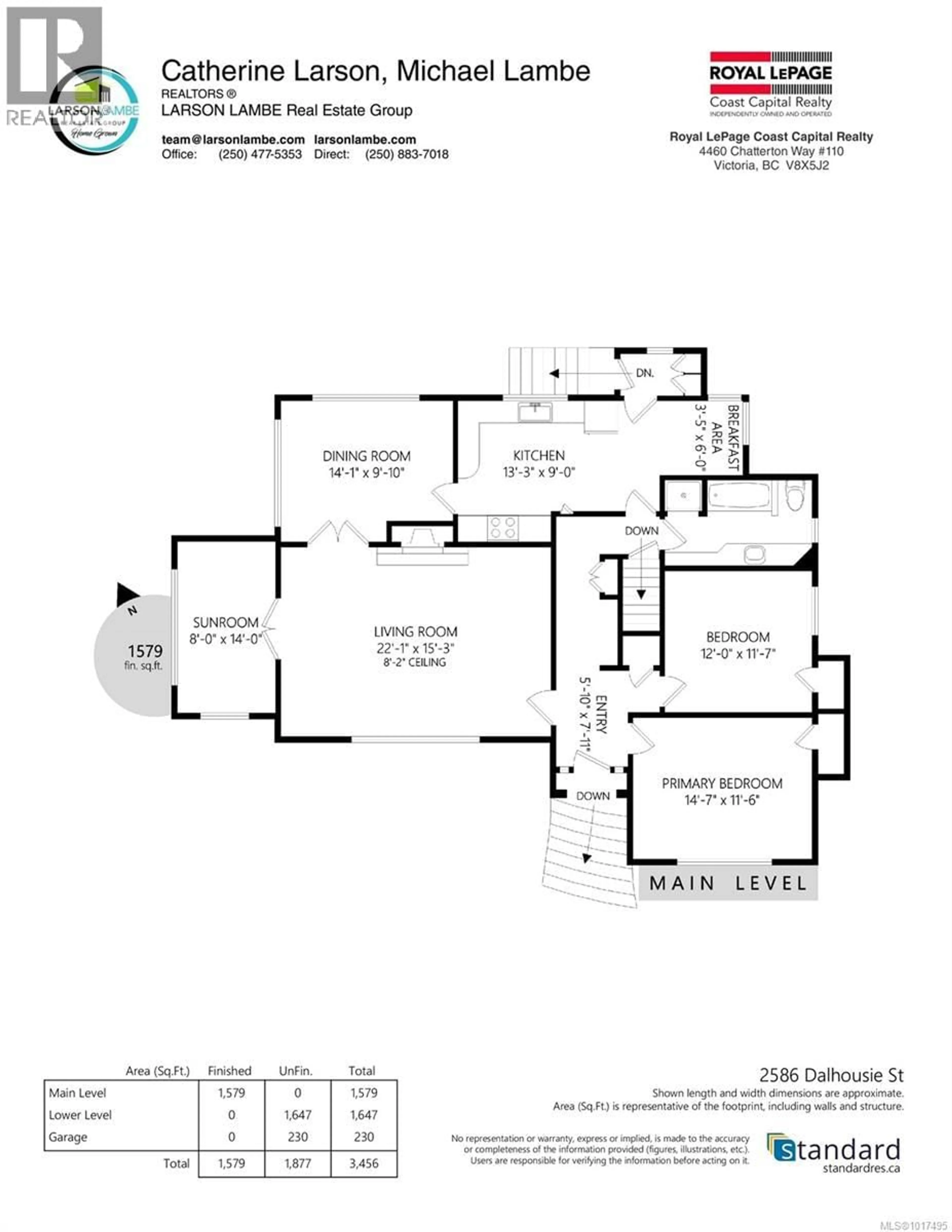 Floor plan for 2586 DALHOUSIE STREET, Oak Bay British Columbia V8R2H9