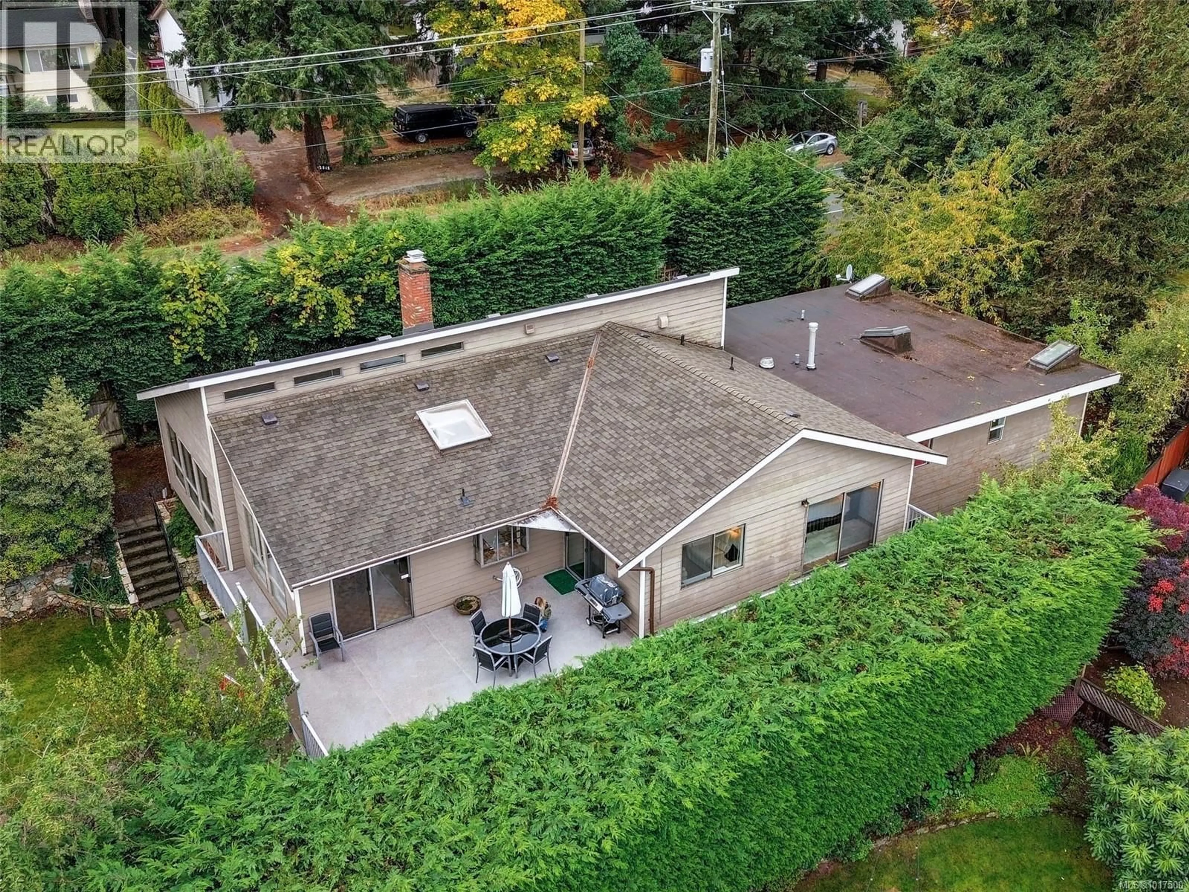A pic from outside/outdoor area/front of a property/back of a property/a pic from drone, street for 3198 ILONA PLACE, Colwood British Columbia V9B5C8