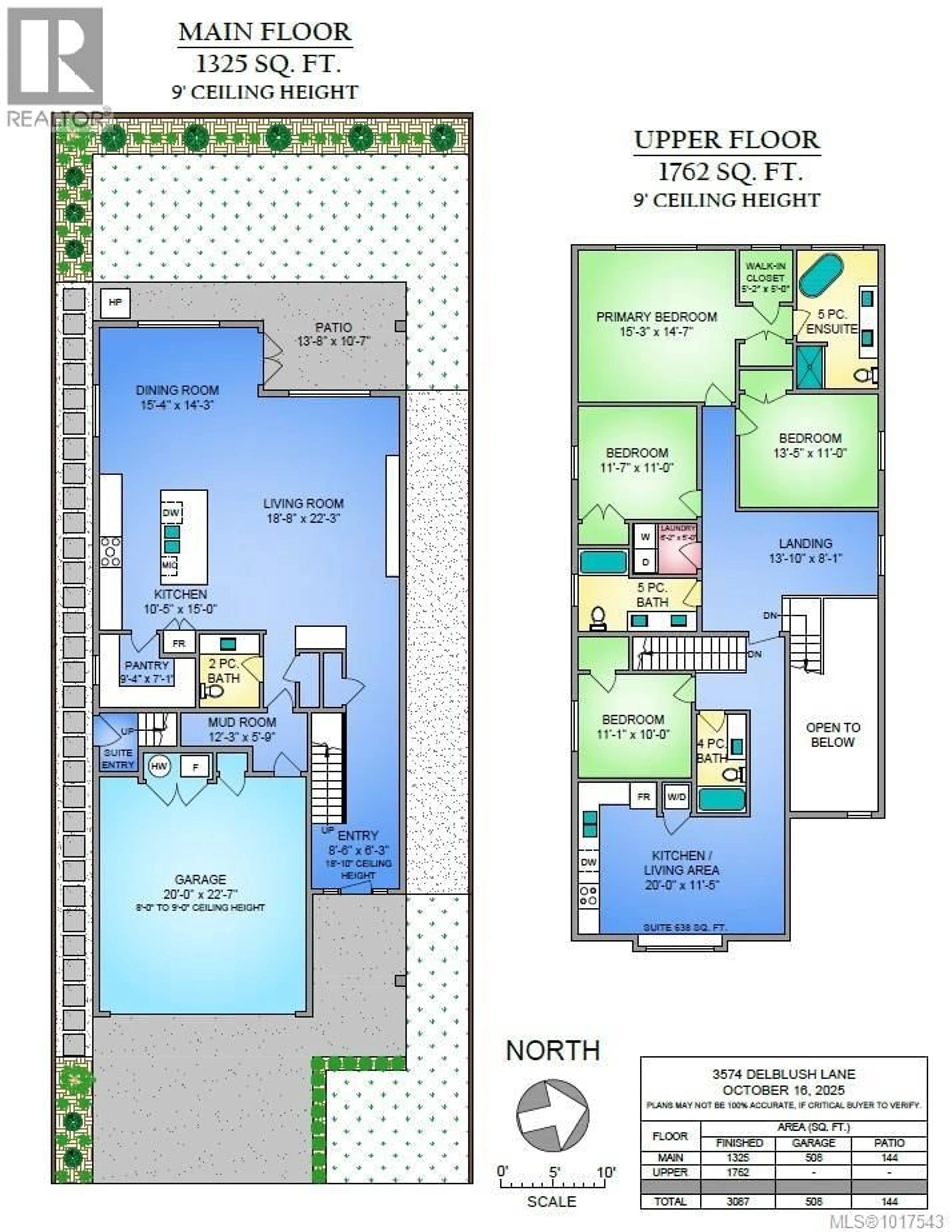 Floor plan for 3574 DELBLUSH LANE, Langford British Columbia V9C0K5