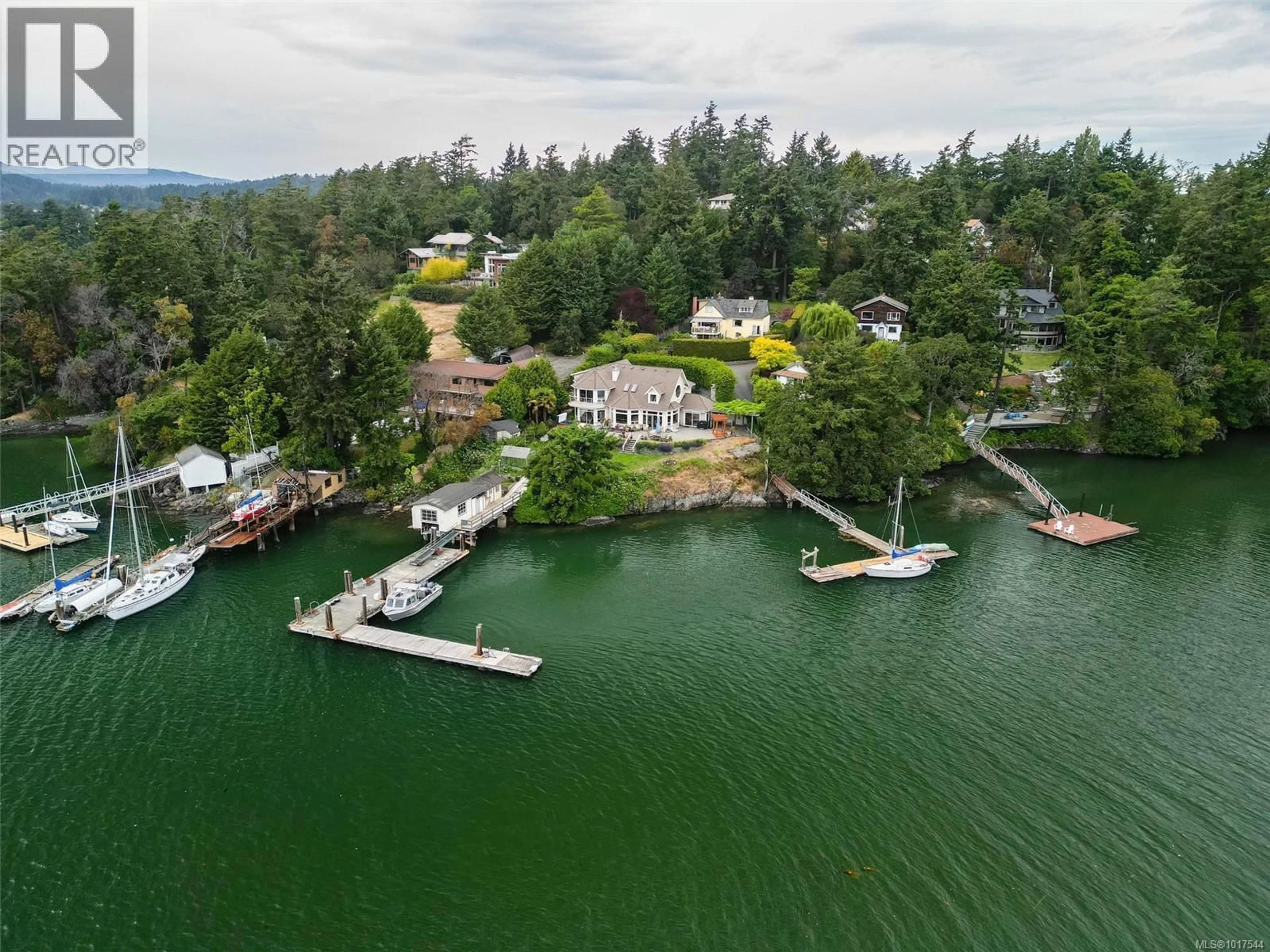 A pic from outside/outdoor area/front of a property/back of a property/a pic from drone, water/lake/river/ocean view for 8 LIGHTHOUSE LANE, View Royal British Columbia V9B1A6