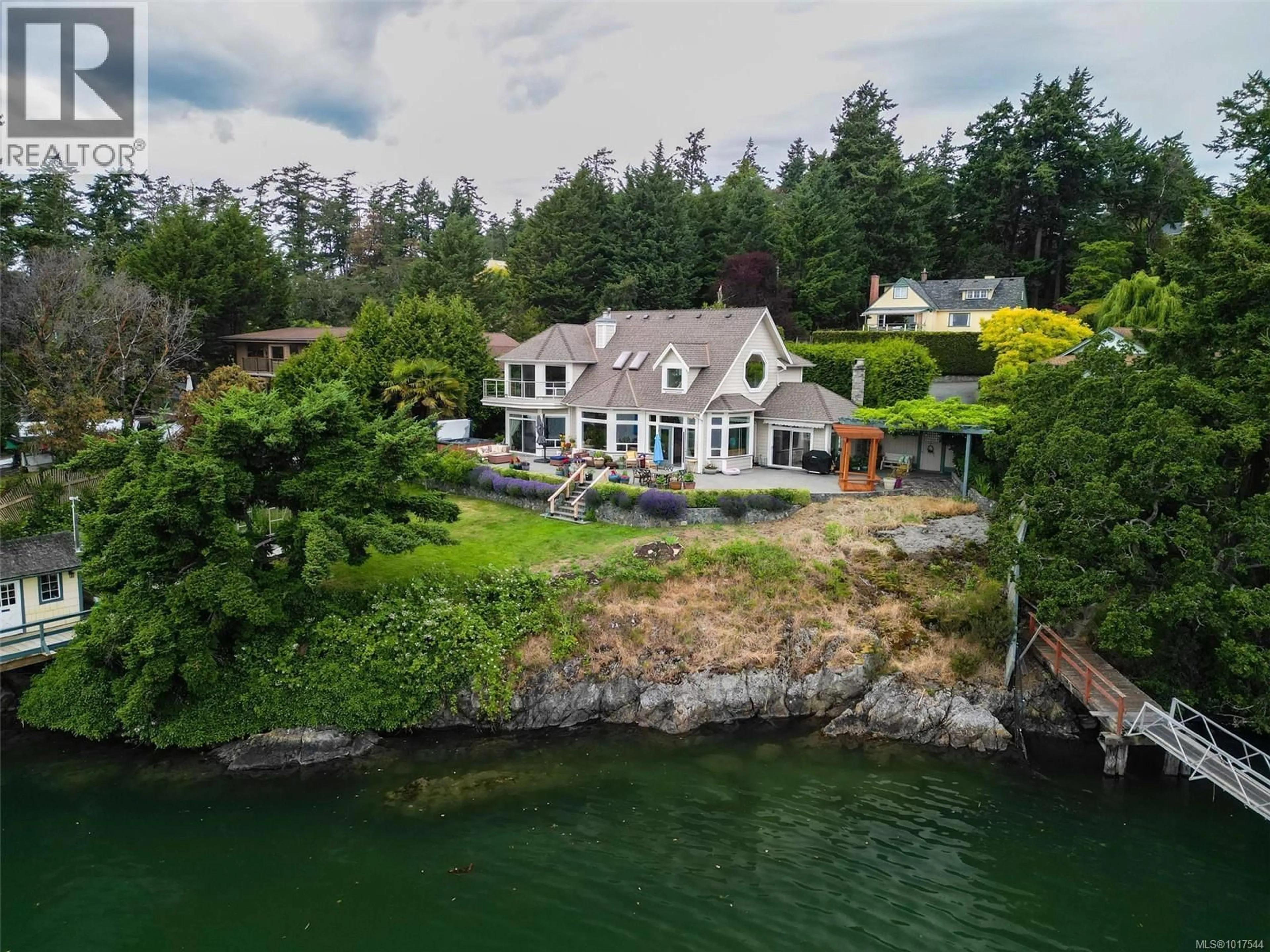 A pic from outside/outdoor area/front of a property/back of a property/a pic from drone, water/lake/river/ocean view for 8 LIGHTHOUSE LANE, View Royal British Columbia V9B1A6