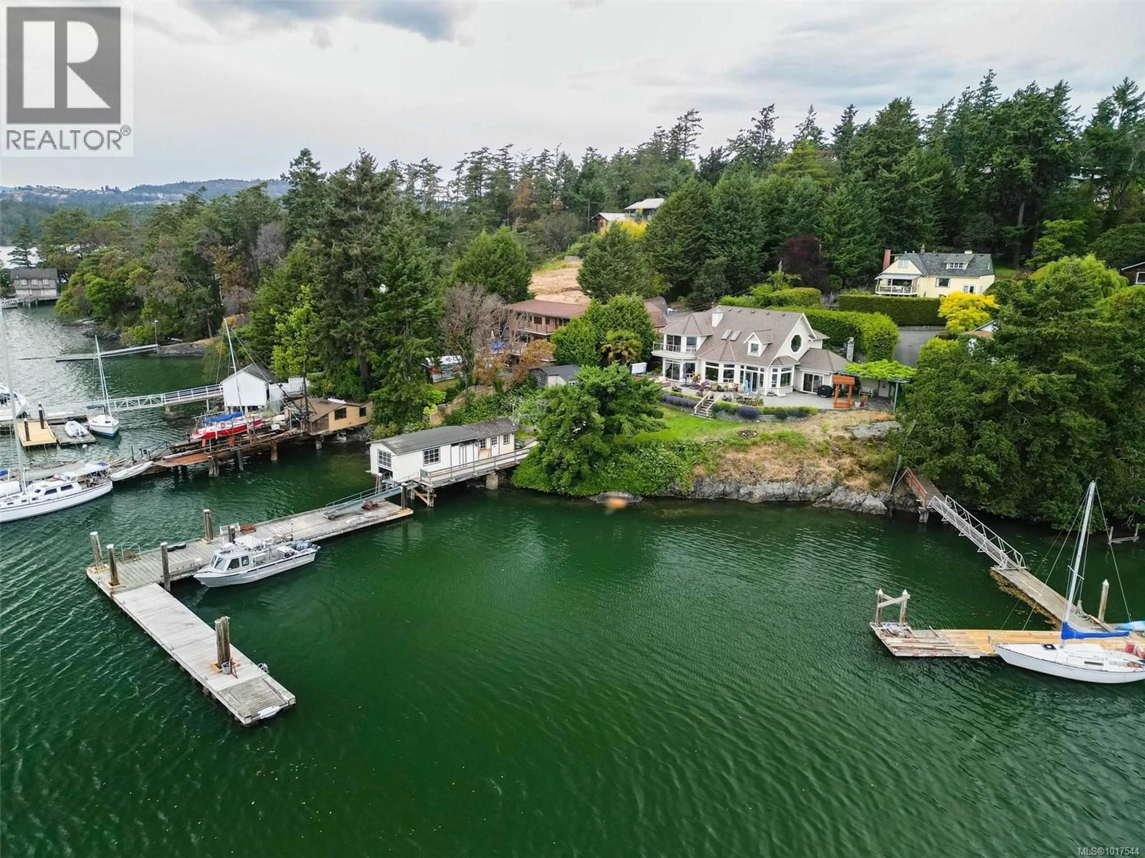 A pic from outside/outdoor area/front of a property/back of a property/a pic from drone, water/lake/river/ocean view for 8 LIGHTHOUSE LANE, View Royal British Columbia V9B1A6