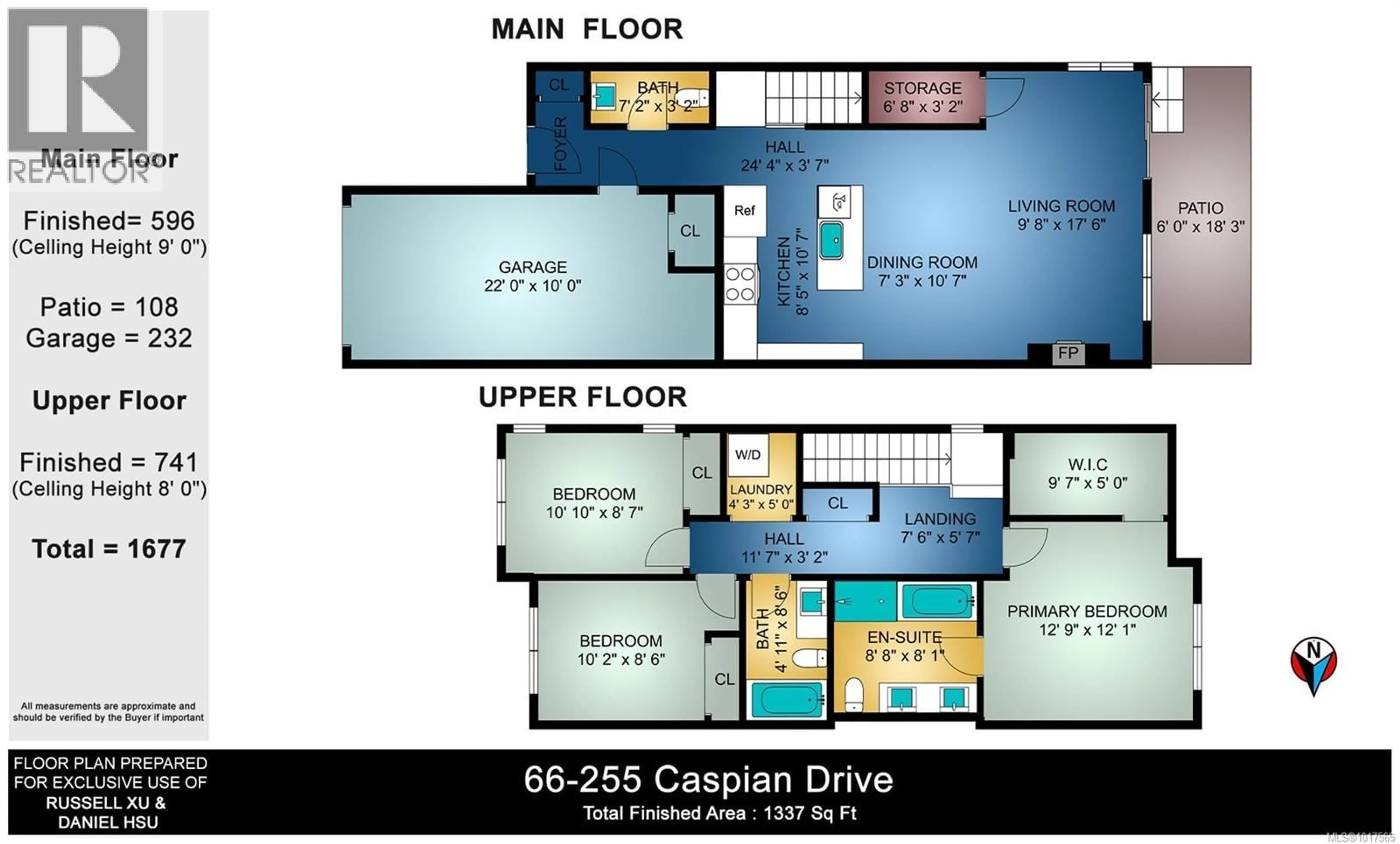 Floor plan for 66 - 255 CASPIAN DRIVE, Colwood British Columbia V9C0R9