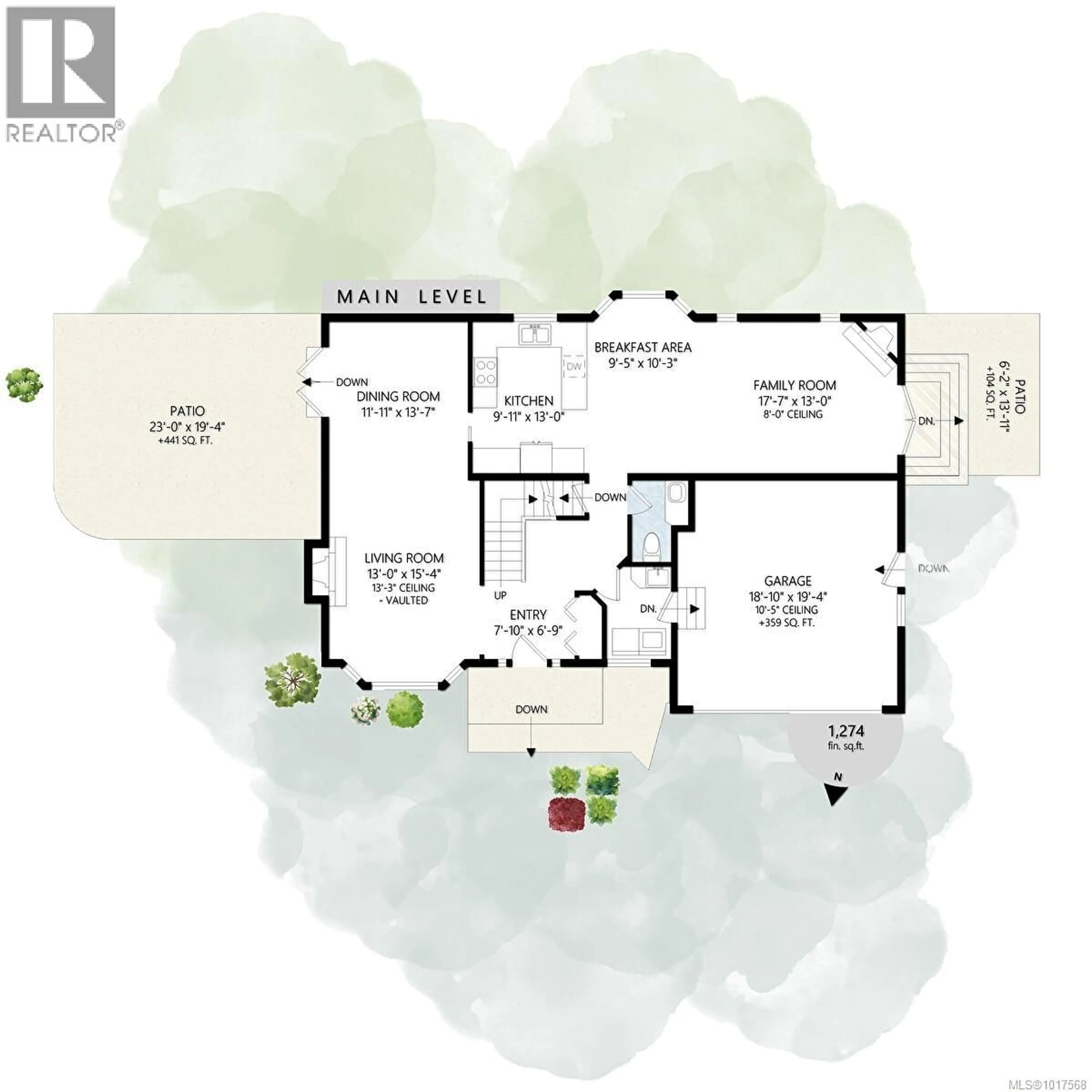 Floor plan for 1405 ANNA CLARE PLACE, Saanich British Columbia V8P5T1