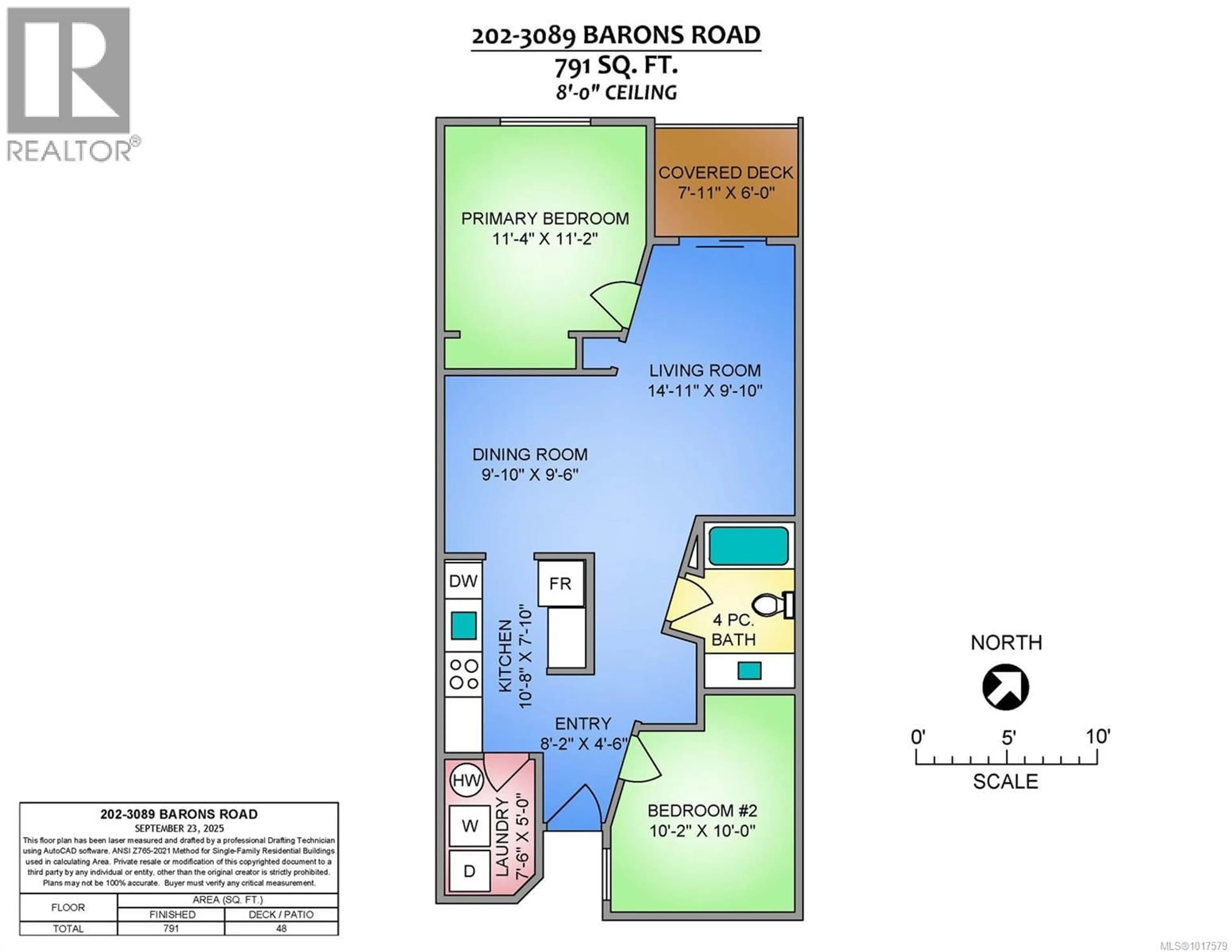 Floor plan for 202 - 3089 BARONS ROAD, Nanaimo British Columbia V9T3Y6