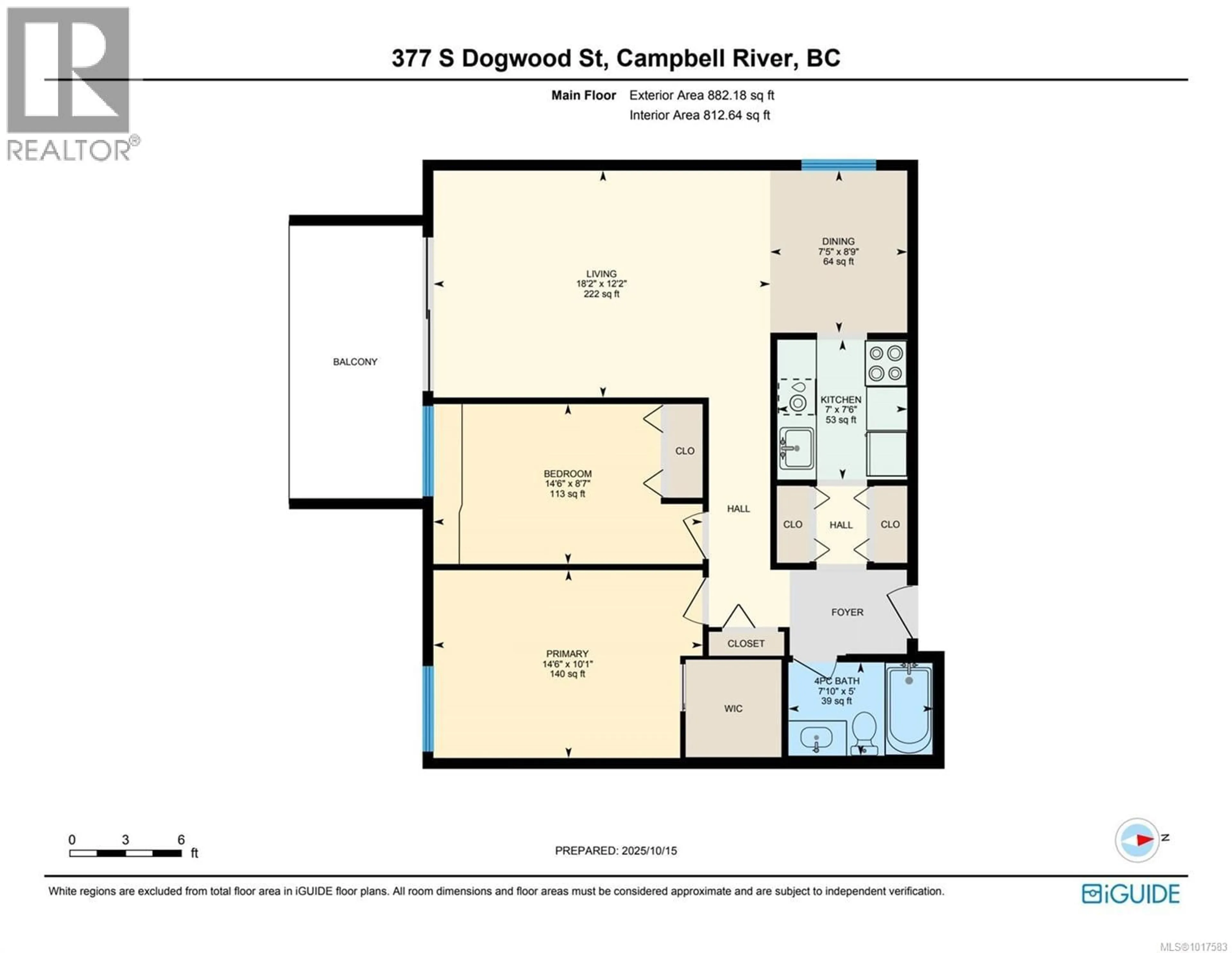Floor plan for 105 - 377 DOGWOOD STREET, Campbell River British Columbia V9W2V1
