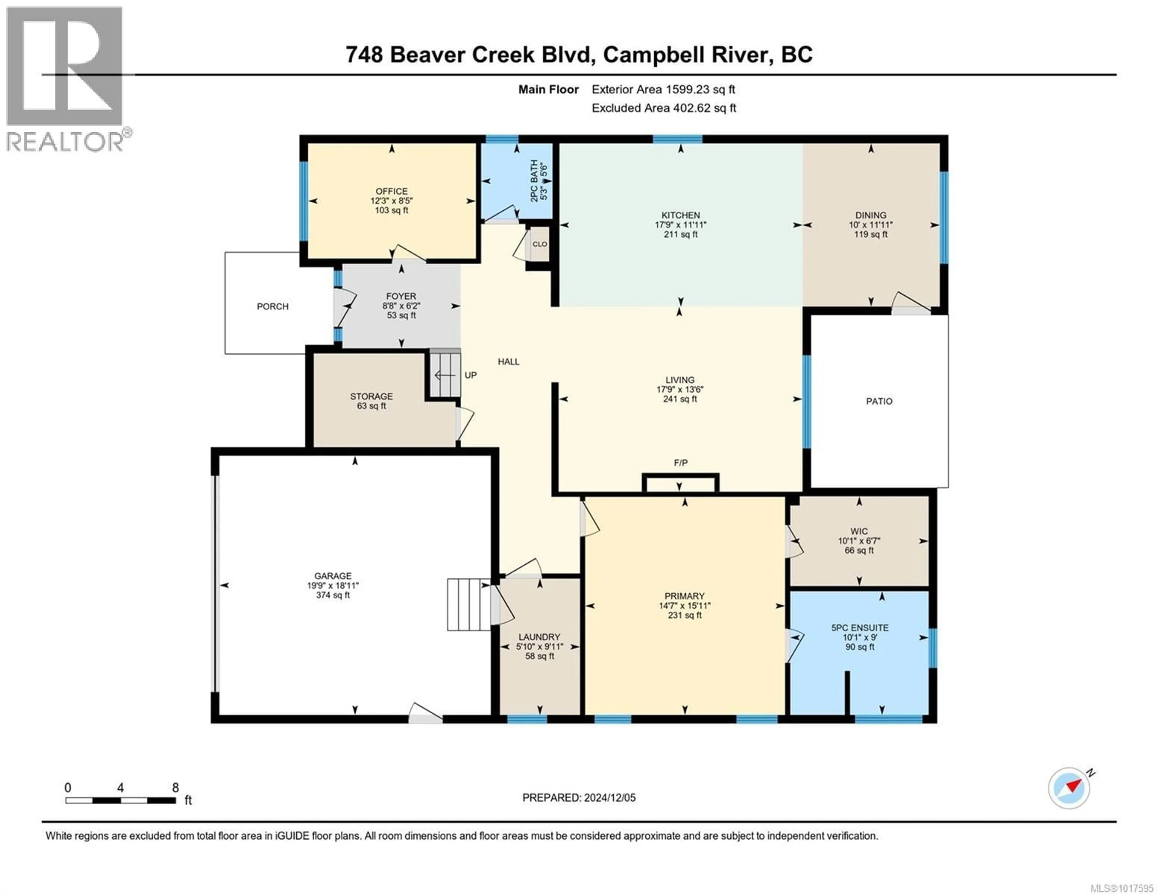 Floor plan for 748 BEAVER CREEK BOULEVARD, Campbell River British Columbia V9H0G4