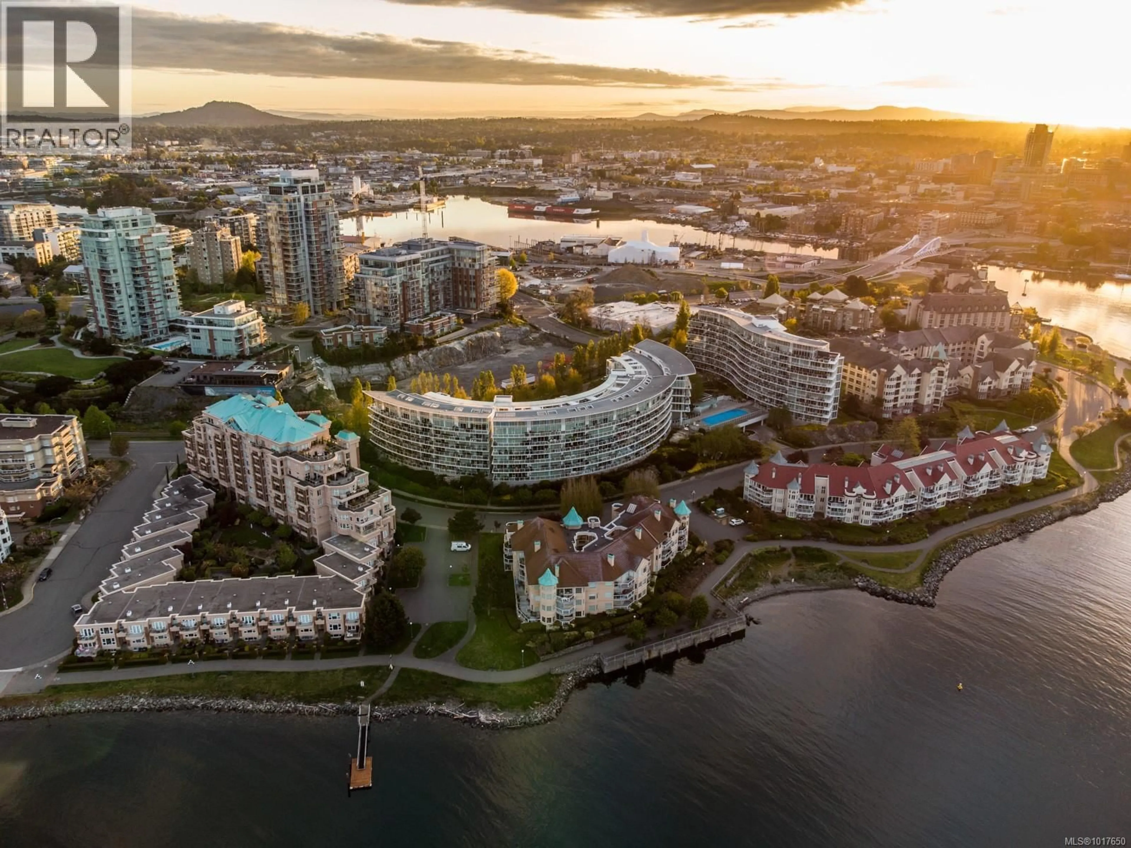 A pic from outside/outdoor area/front of a property/back of a property/a pic from drone, water/lake/river/ocean view for 119 - 68 SONGHEES ROAD, Victoria British Columbia V9A0A3