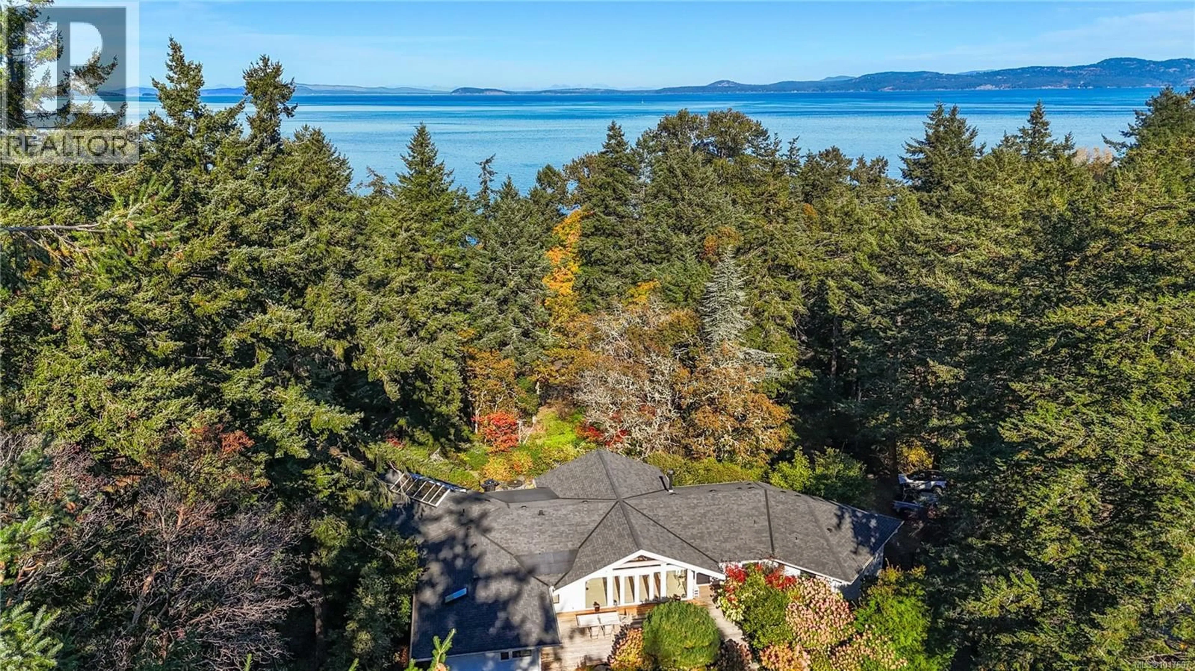 A pic from outside/outdoor area/front of a property/back of a property/a pic from drone, water/lake/river/ocean view for 2623 QUEENSWOOD DRIVE, Saanich British Columbia V8N1X6