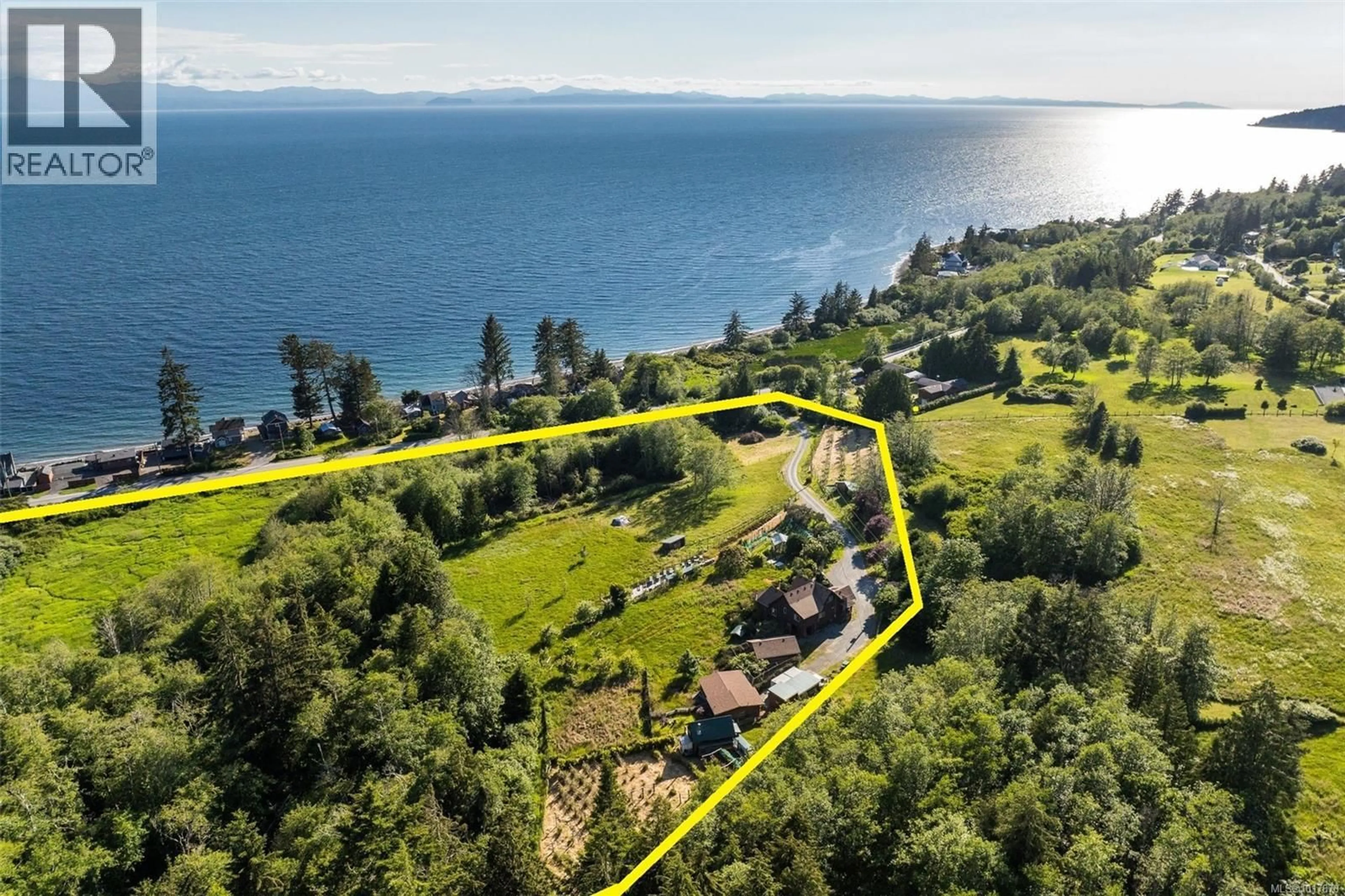 A pic from outside/outdoor area/front of a property/back of a property/a pic from drone, water/lake/river/ocean view for 8750 WEST COAST ROAD, Sooke British Columbia V9Z1H2
