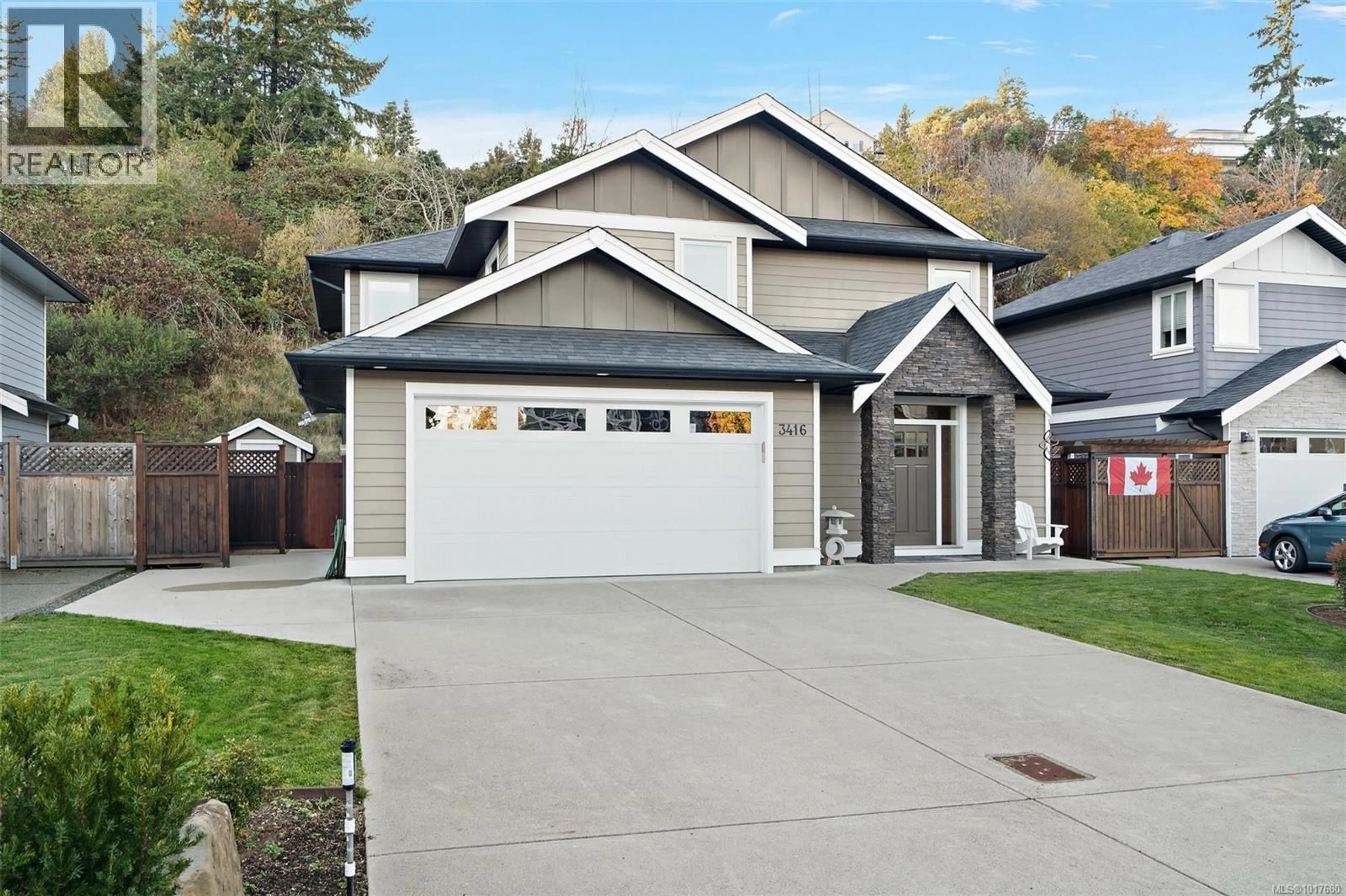Home with vinyl exterior material, street for 3416 RESOLUTION WAY, Colwood British Columbia V9C0J1