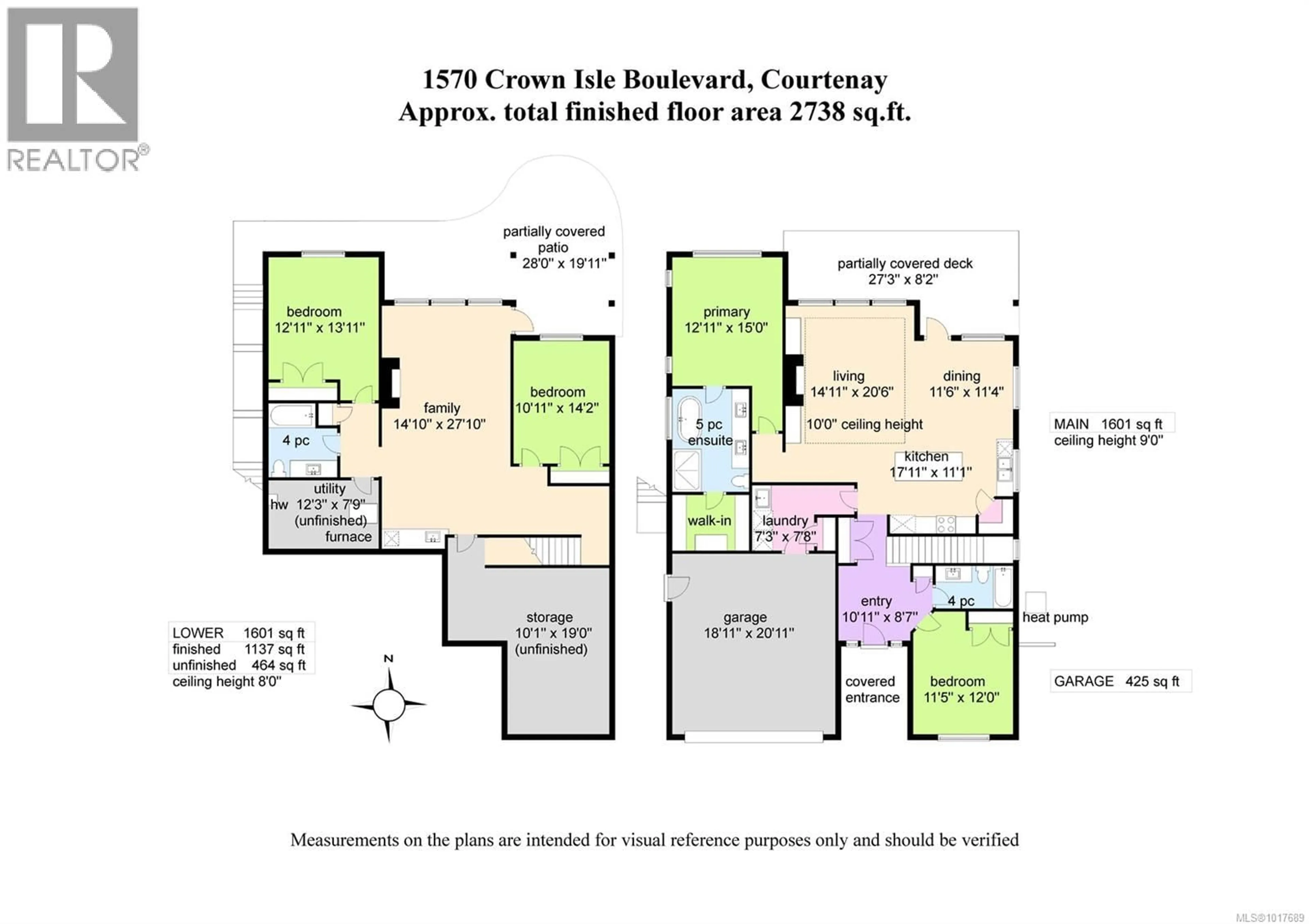 Floor plan for 1570 CROWN ISLE BOULEVARD, Courtenay British Columbia V9N0G3