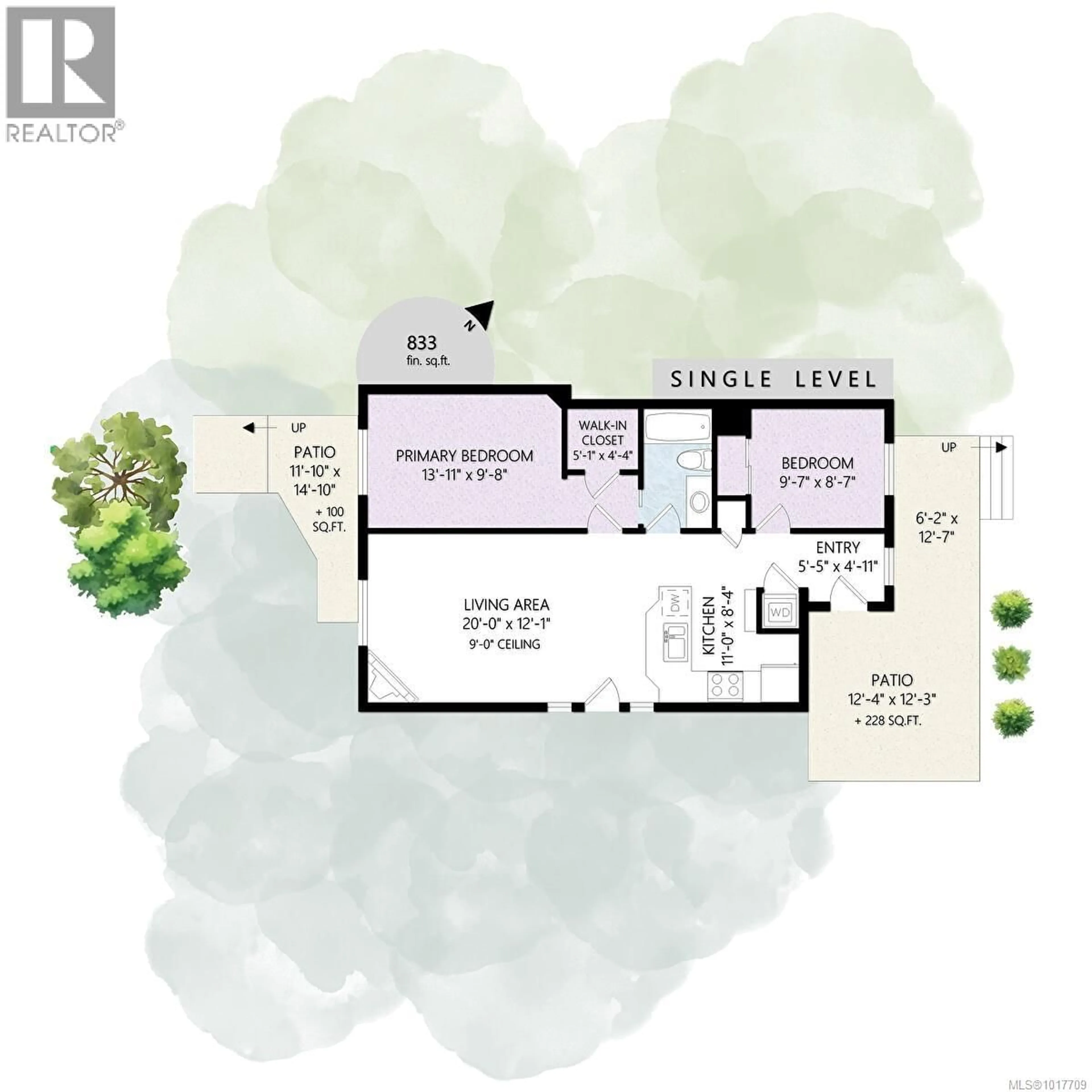 Floor plan for 1 - 1002 CARBERRY GARDENS, Victoria British Columbia V8S3R7