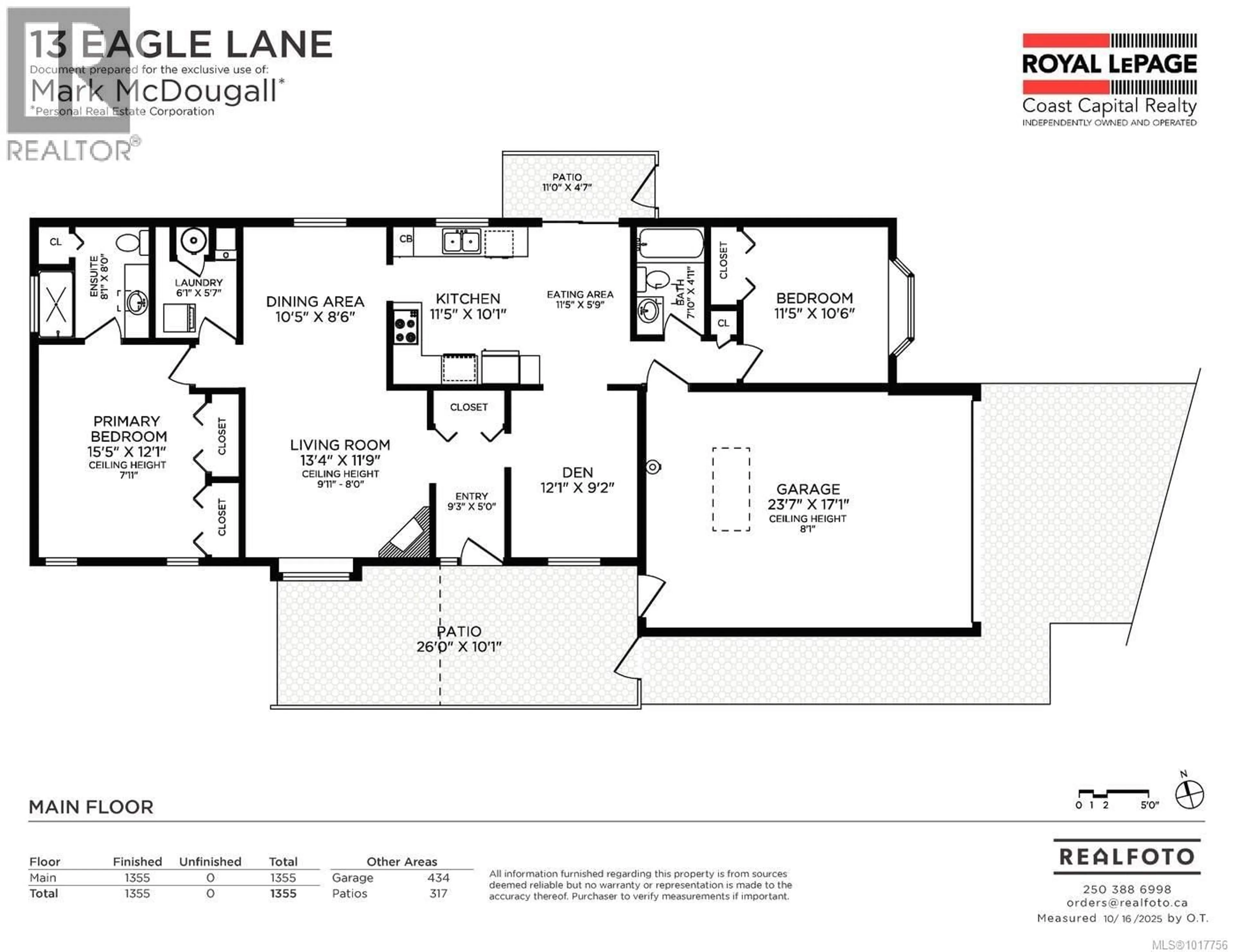 Floor plan for 13 EAGLE LANE, View Royal British Columbia V9A7M2
