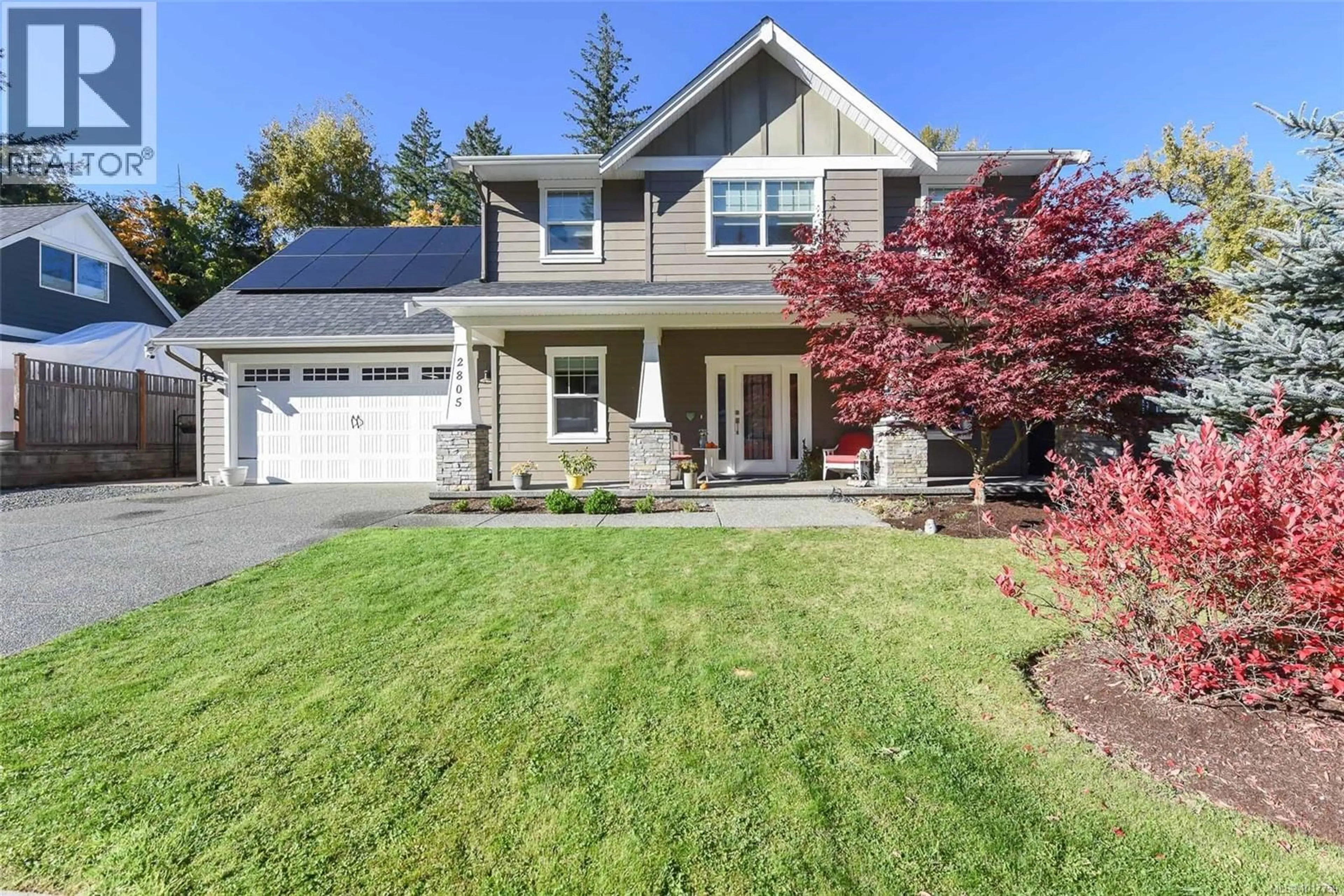 Home with vinyl exterior material, street for 2805 SWANSON STREET, Courtenay British Columbia V9N0C8
