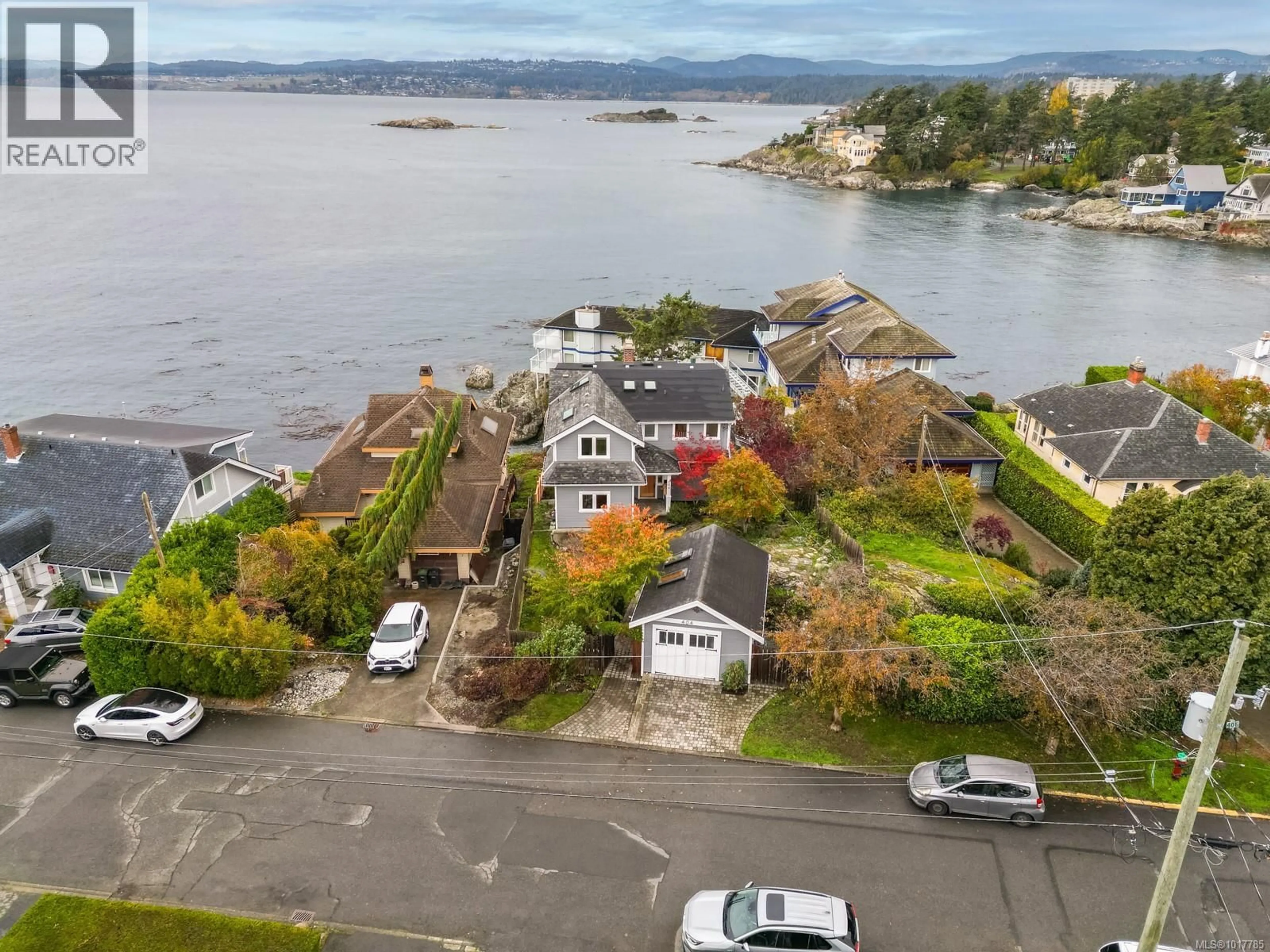 A pic from outside/outdoor area/front of a property/back of a property/a pic from drone, water/lake/river/ocean view for 404 CONSTANCE AVENUE, Esquimalt British Columbia V9A6N3