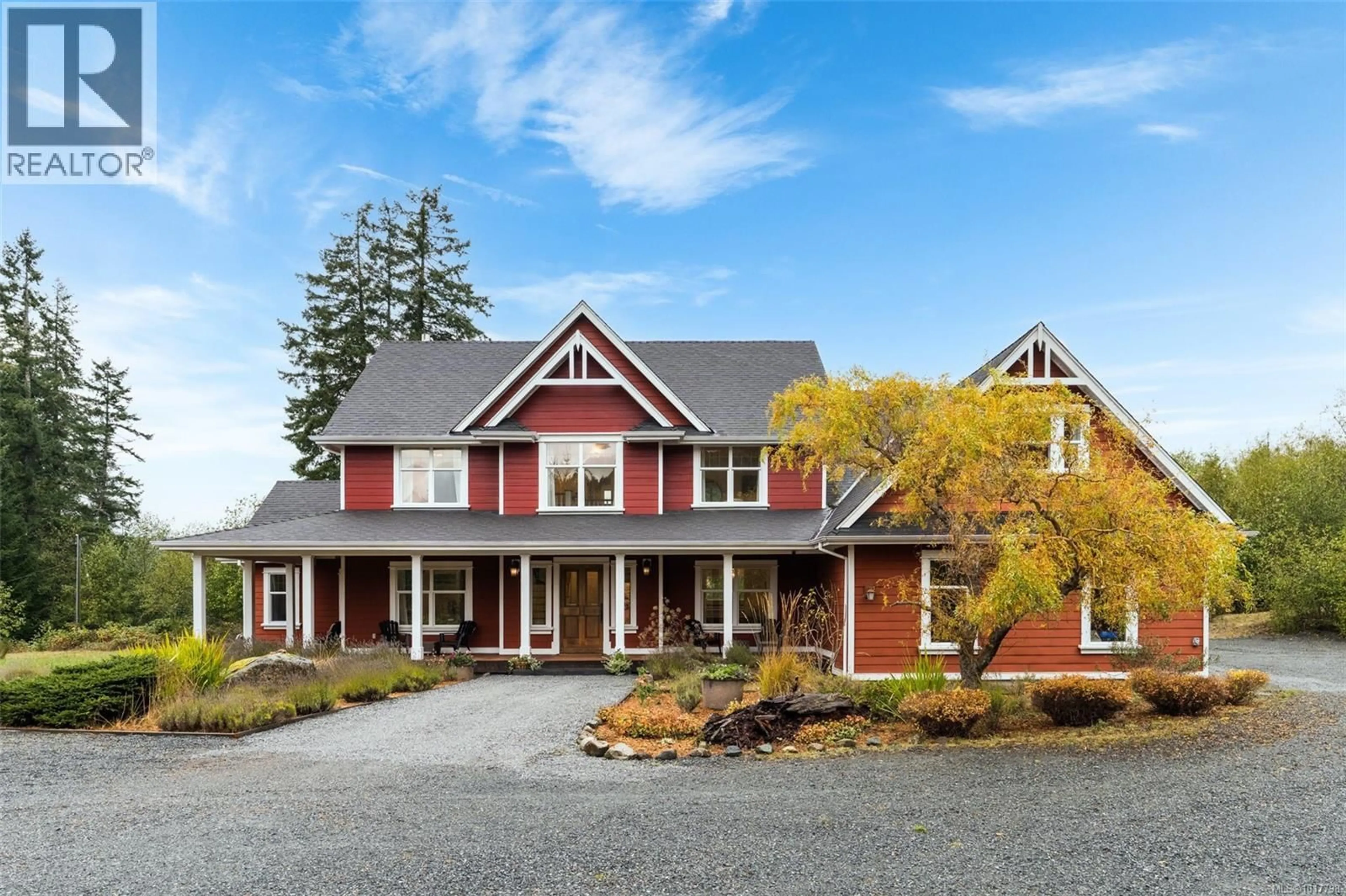 Home with brick exterior material, street for 319 STEBBINGS ROAD, Shawnigan Lake British Columbia V0R2L0