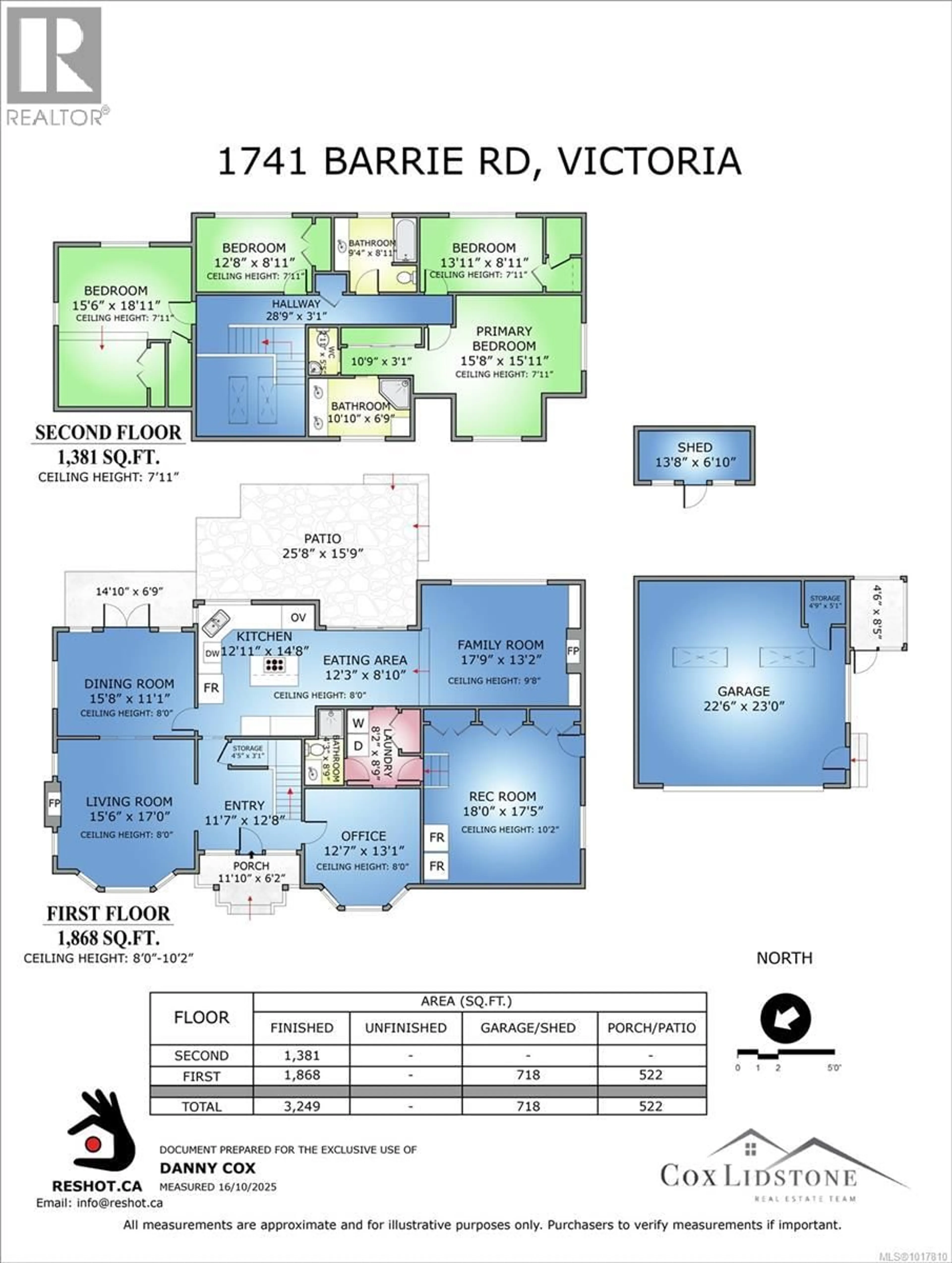 Floor plan for 1741 BARRIE ROAD, Saanich British Columbia V8N2W4