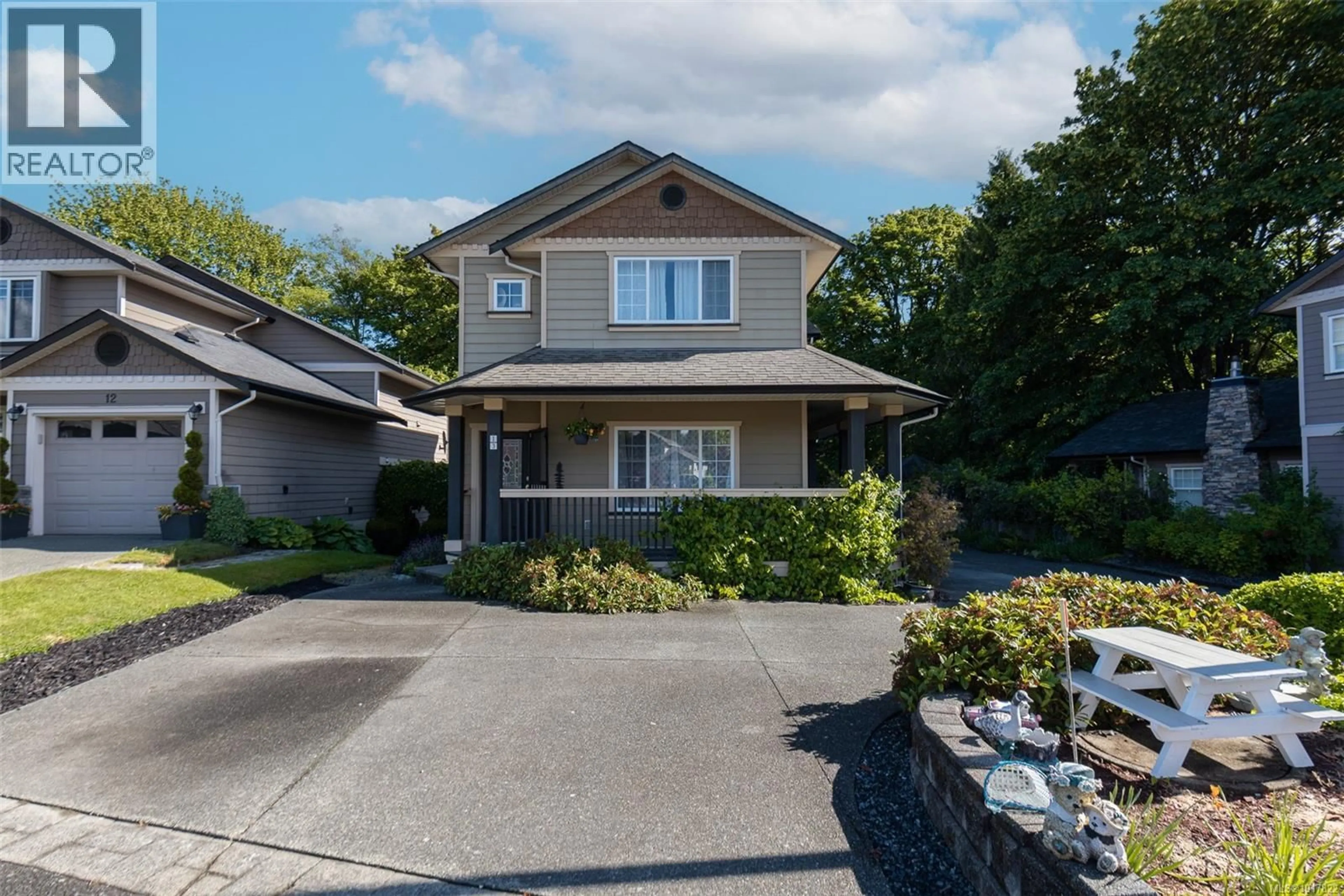 A pic from outside/outdoor area/front of a property/back of a property/a pic from drone, street for 13 - 3085 SHERMAN ROAD, Duncan British Columbia V9L2C1
