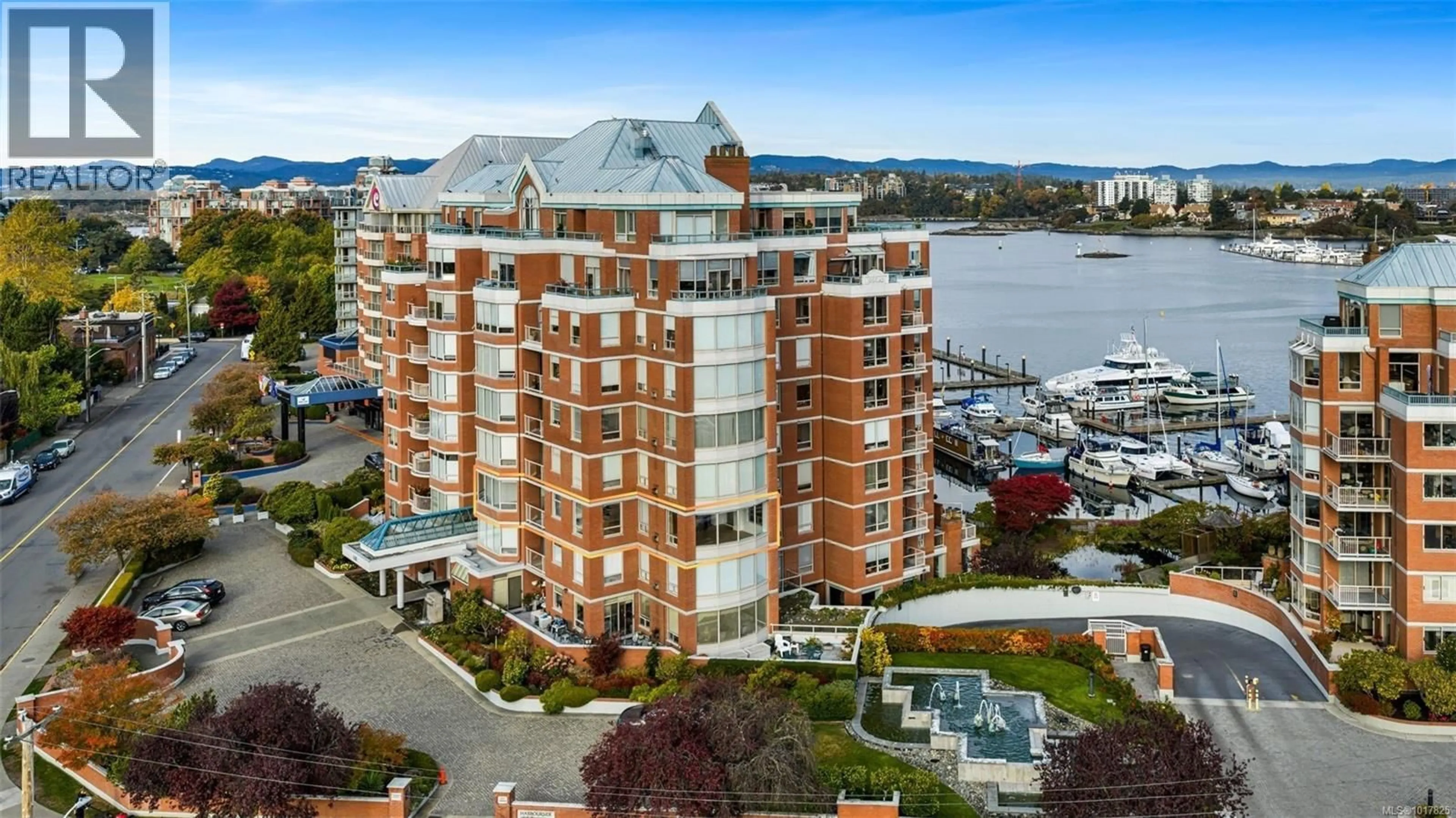 A pic from outside/outdoor area/front of a property/back of a property/a pic from drone, water/lake/river/ocean view for 504 - 630 MONTREAL STREET, Victoria British Columbia V8V4Y2