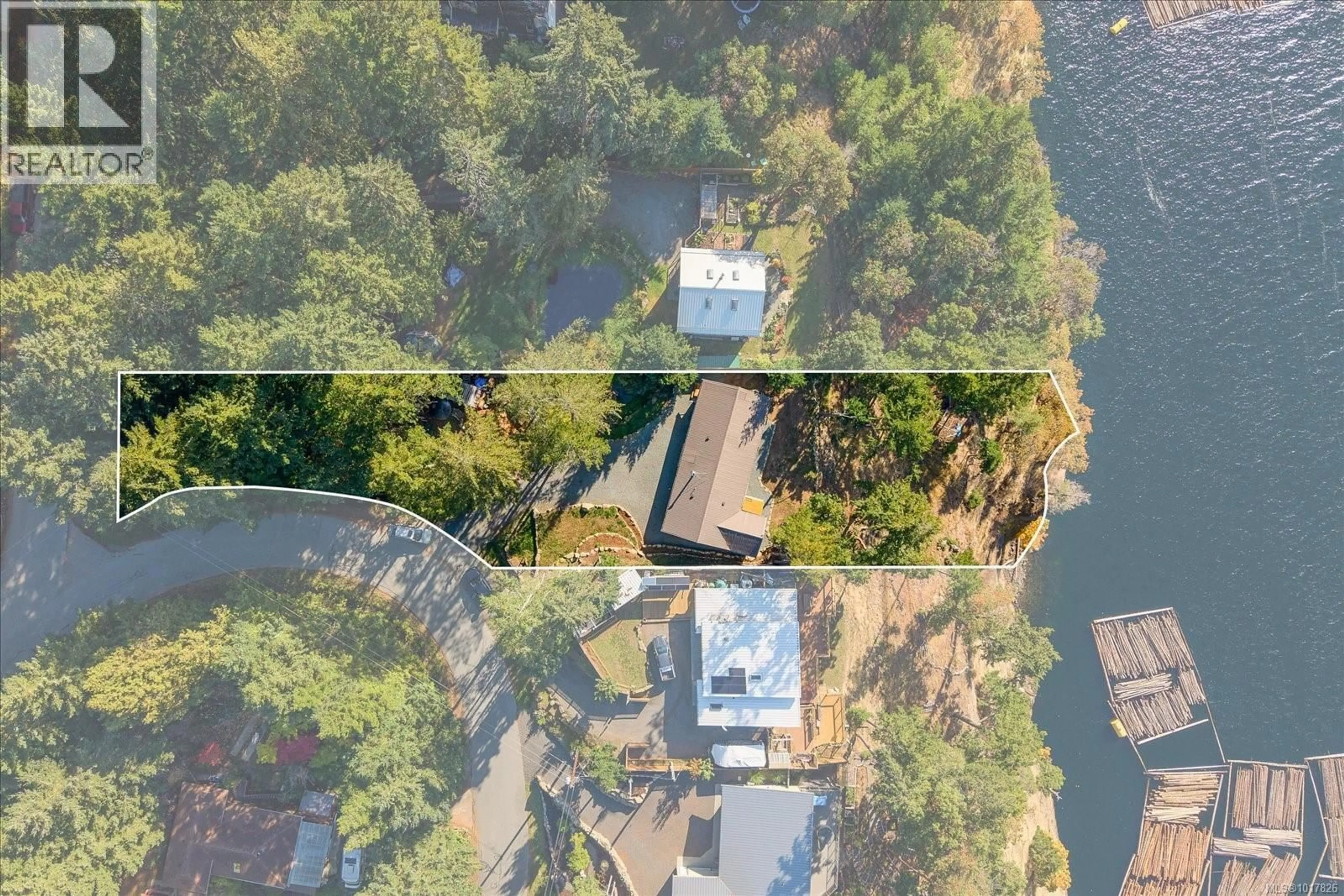 A pic from outside/outdoor area/front of a property/back of a property/a pic from drone, water/lake/river/ocean view for 1306 HARRISON WAY, Gabriola Island British Columbia V0R1X2
