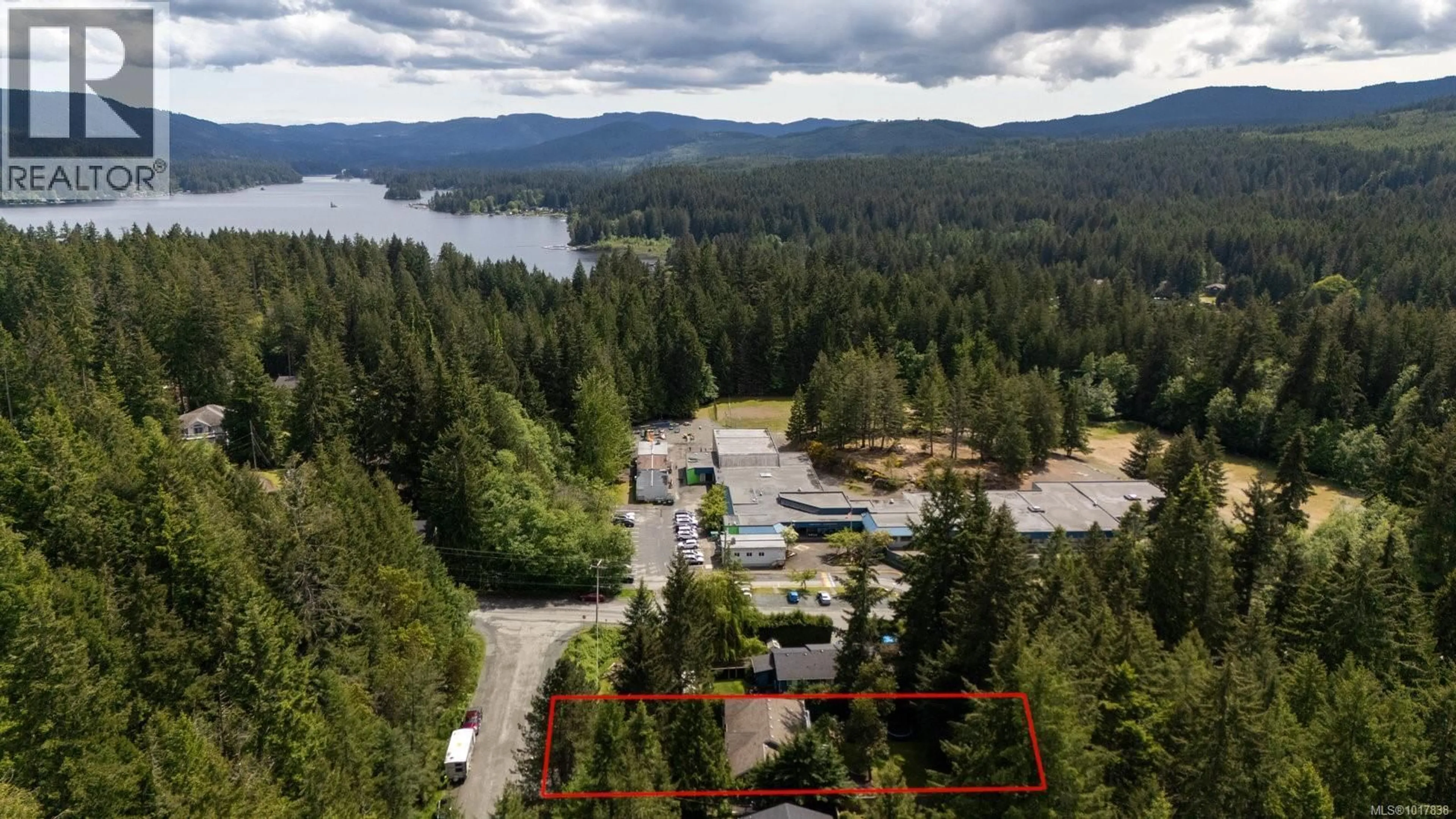 A pic from outside/outdoor area/front of a property/back of a property/a pic from drone, water/lake/river/ocean view for 2750 SCOBHAL ROAD, Shawnigan Lake British Columbia V8H2E8