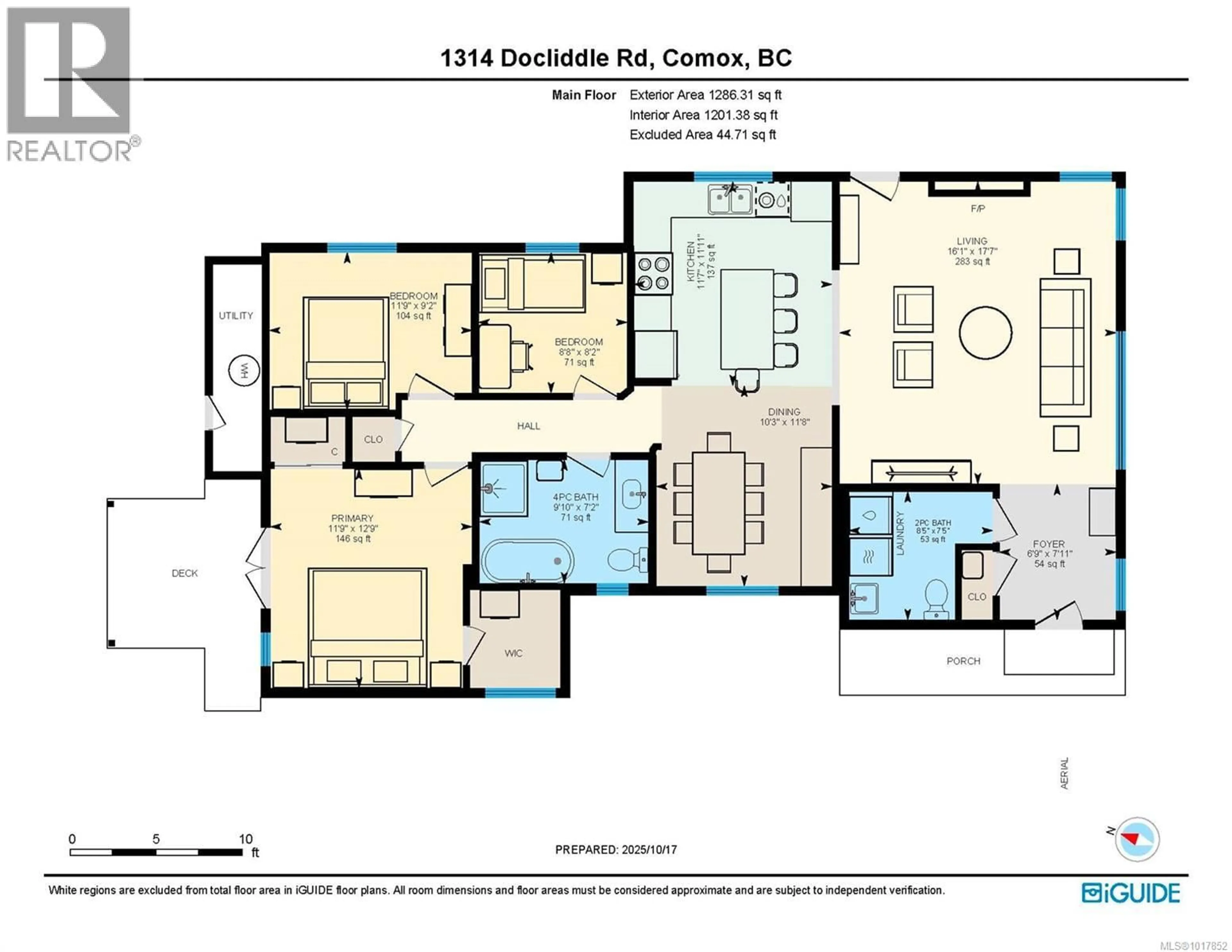 Floor plan for 1314 DOCLIDDLE ROAD, Comox British Columbia V9M2P9