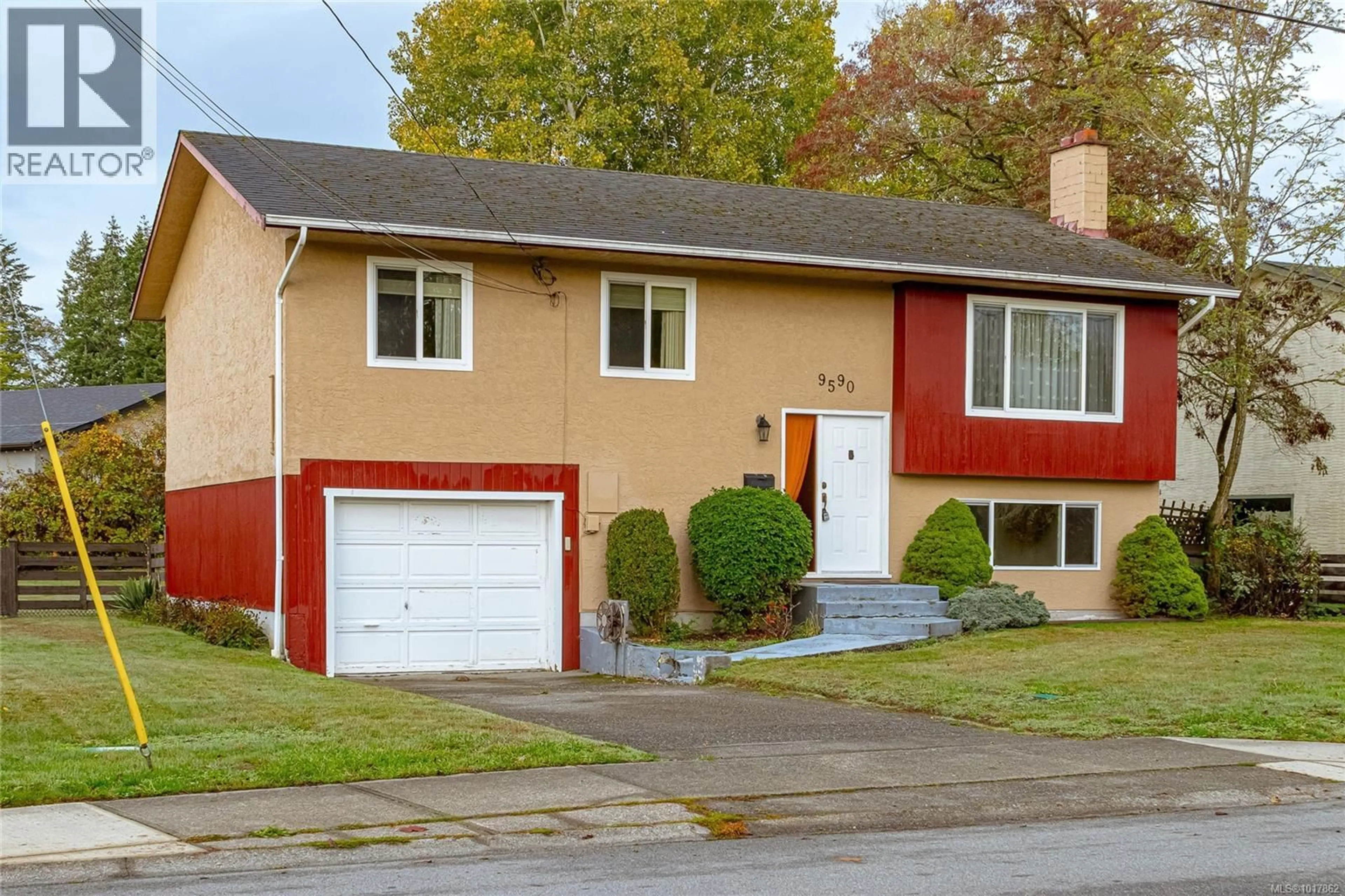 Home with vinyl exterior material, street for 9590 EPCO DRIVE, Sidney British Columbia V8L2T2