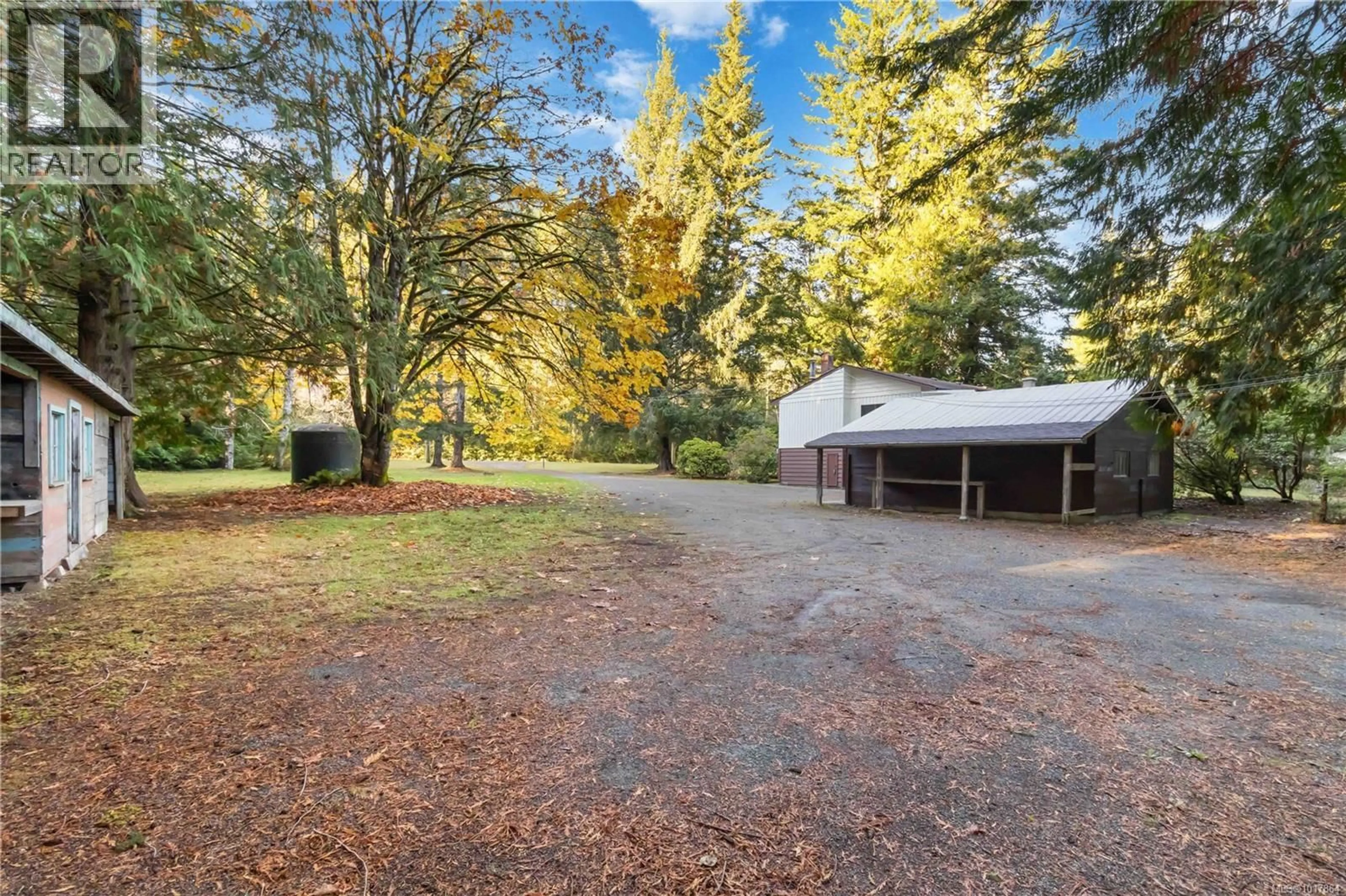 A pic from outside/outdoor area/front of a property/back of a property/a pic from drone, forest/trees view for 3384 OTTER POINT ROAD, Sooke British Columbia V9Z0J9