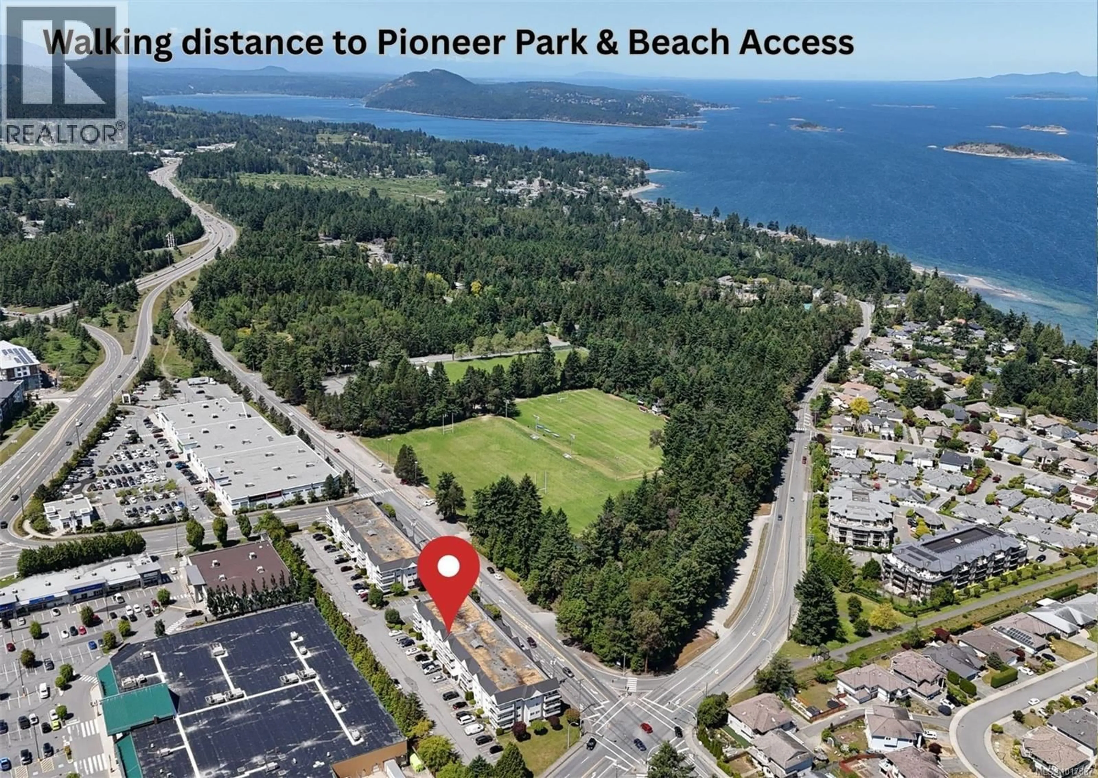 A pic from outside/outdoor area/front of a property/back of a property/a pic from drone, water/lake/river/ocean view for 424 - 6711 DOVER ROAD, Nanaimo British Columbia V9V1L9