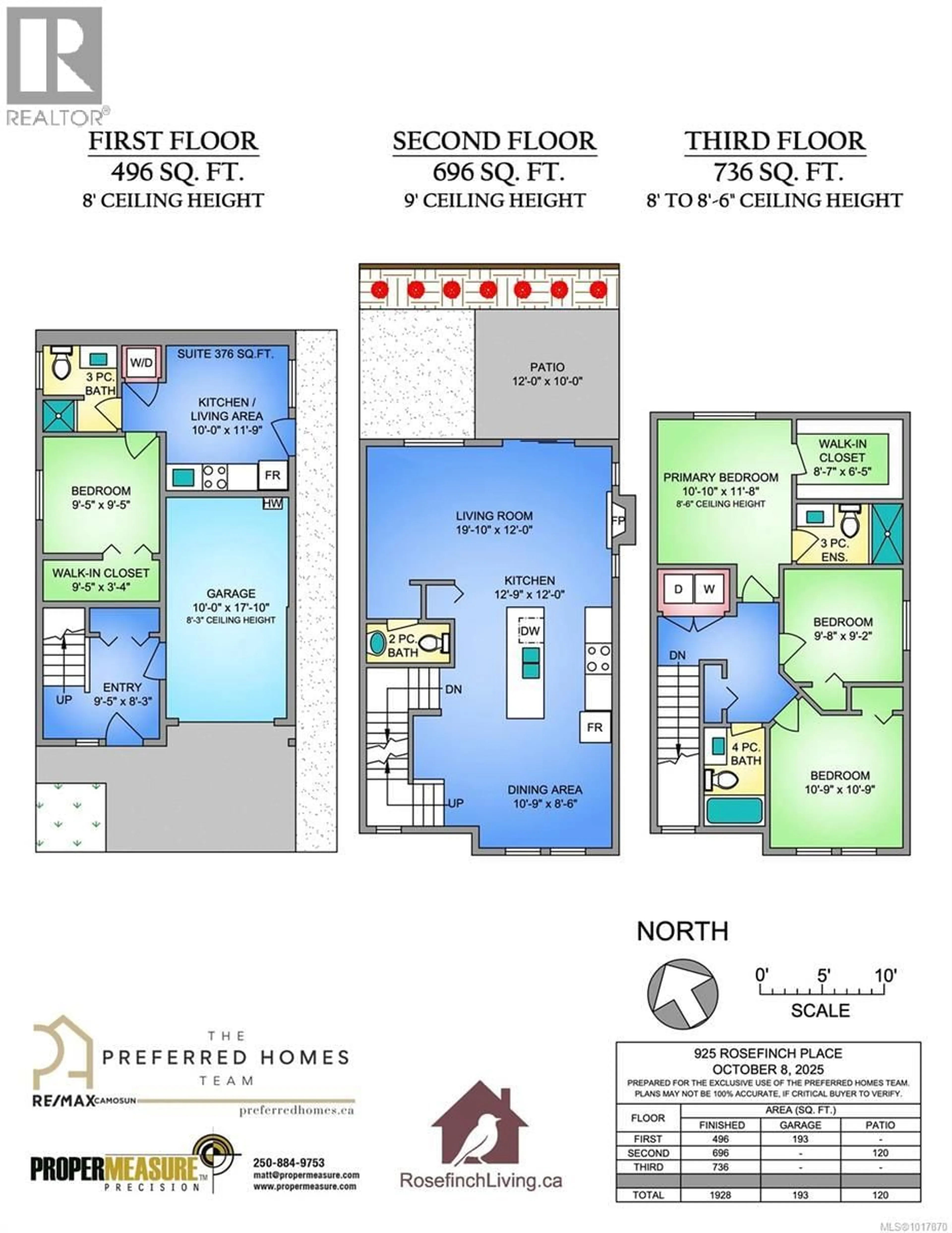 Floor plan for 925 ROSEFINCH PLACE, Langford British Columbia V9C0J9