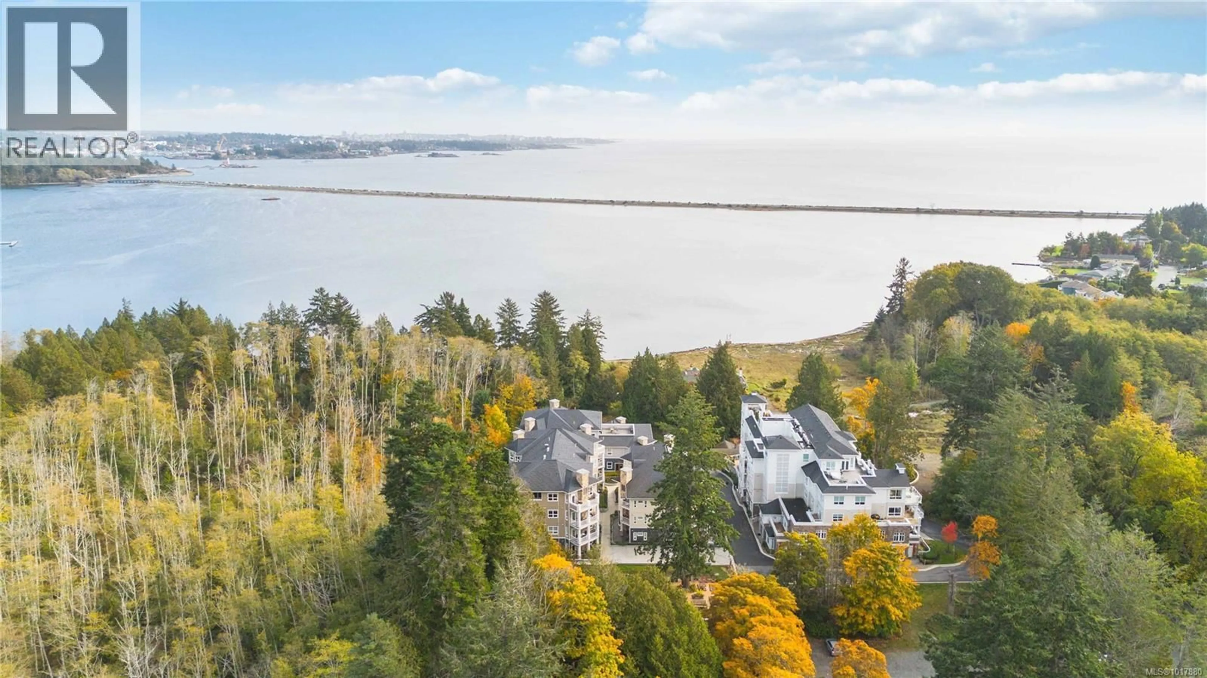 A pic from outside/outdoor area/front of a property/back of a property/a pic from drone, water/lake/river/ocean view for 202 - 3111A HAVENWOOD LANE, Colwood British Columbia V9C0M7