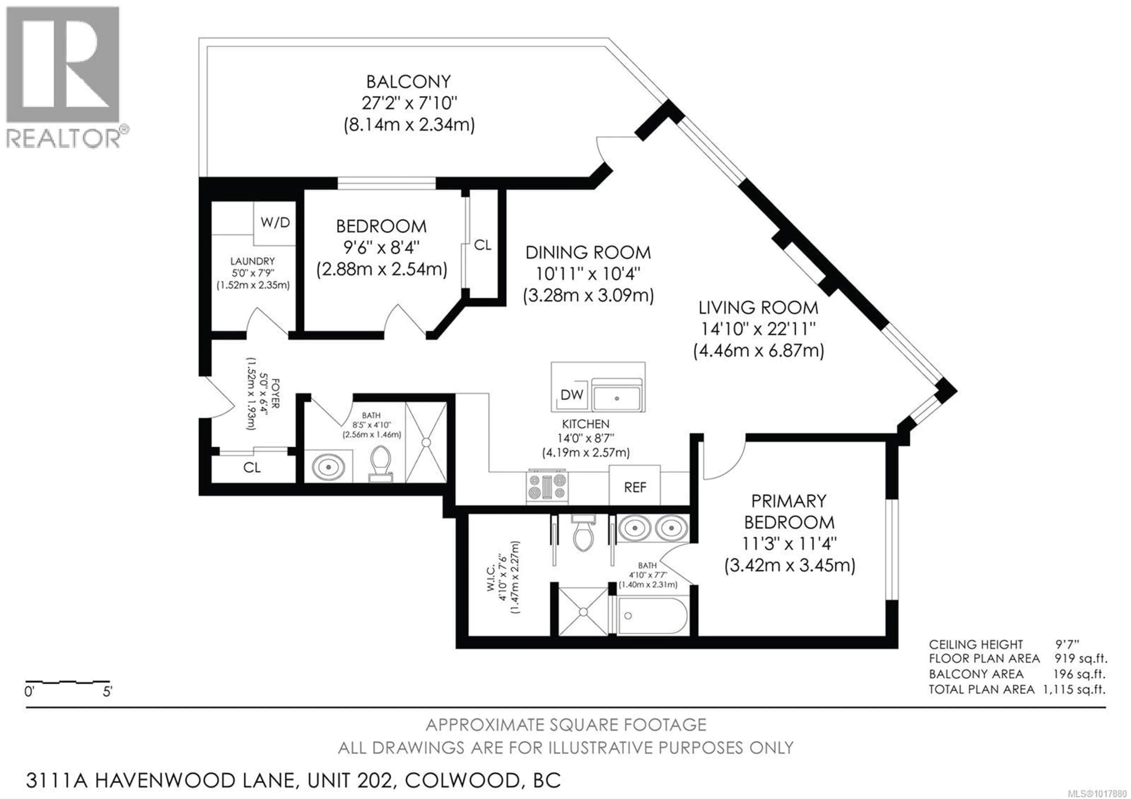 Floor plan for 202 - 3111A HAVENWOOD LANE, Colwood British Columbia V9C0M7