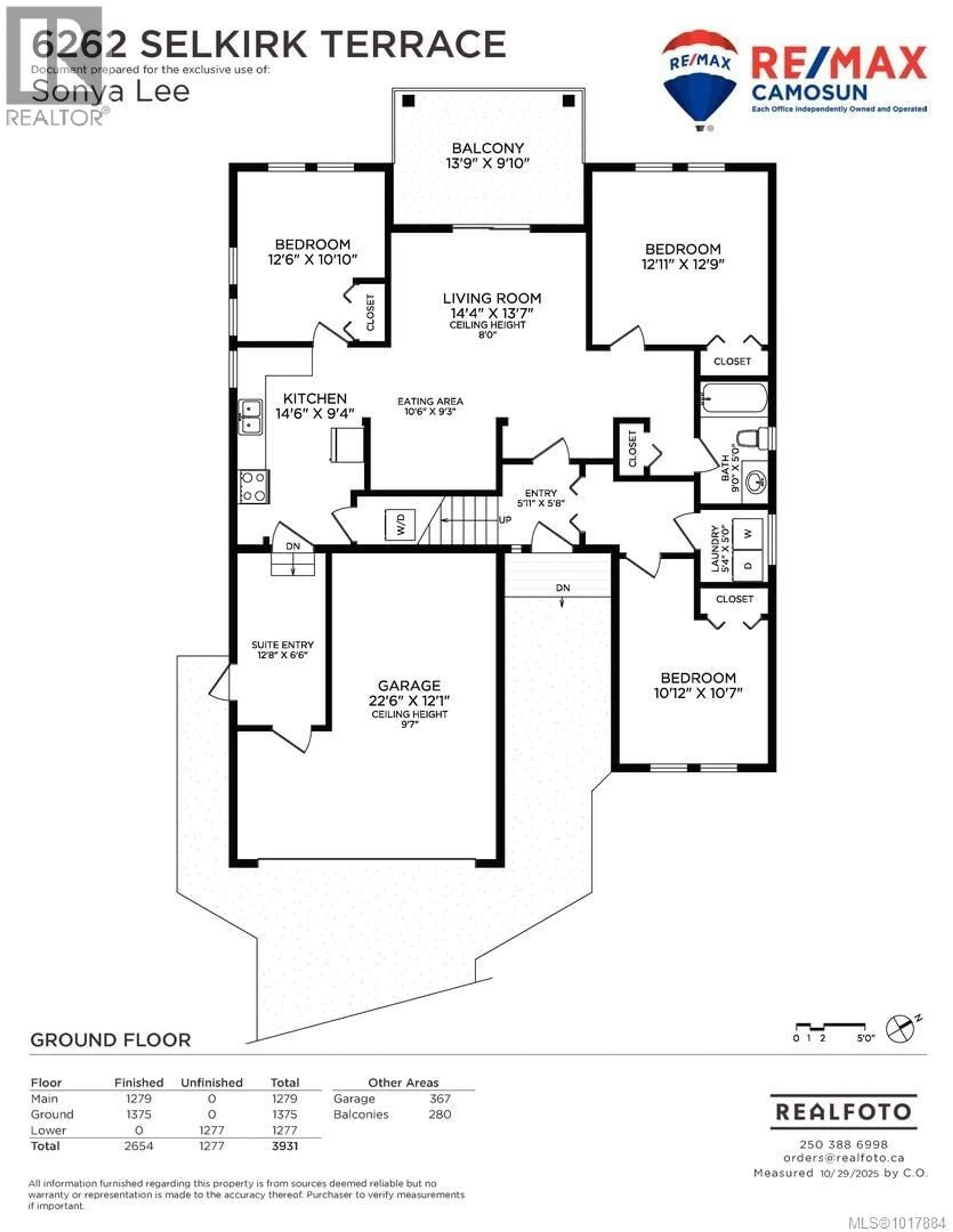 Floor plan for 6262 SELKIRK TERRACE, Duncan British Columbia V9L0A6
