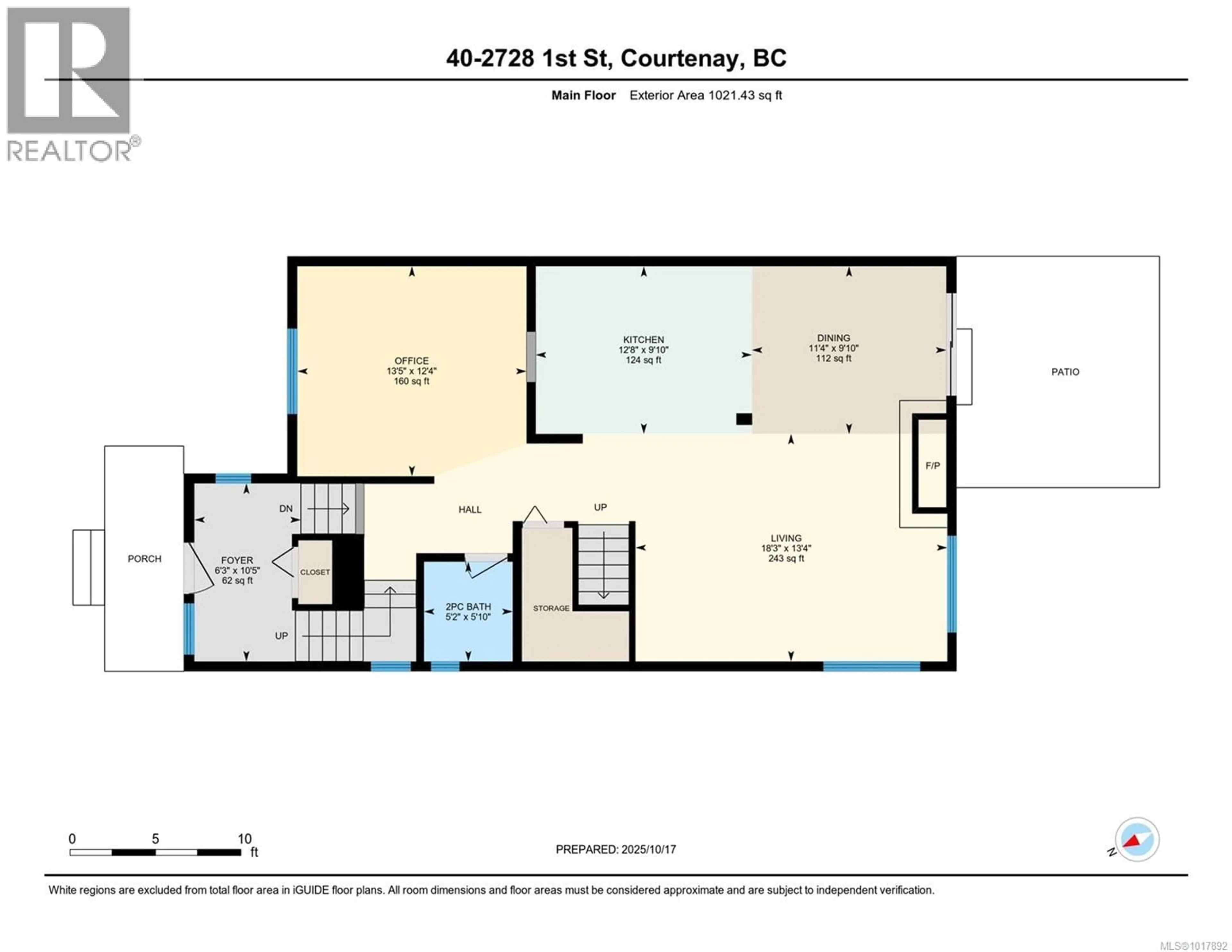Floor plan for 40 - 2728 1ST STREET, Courtenay British Columbia V9N4A4